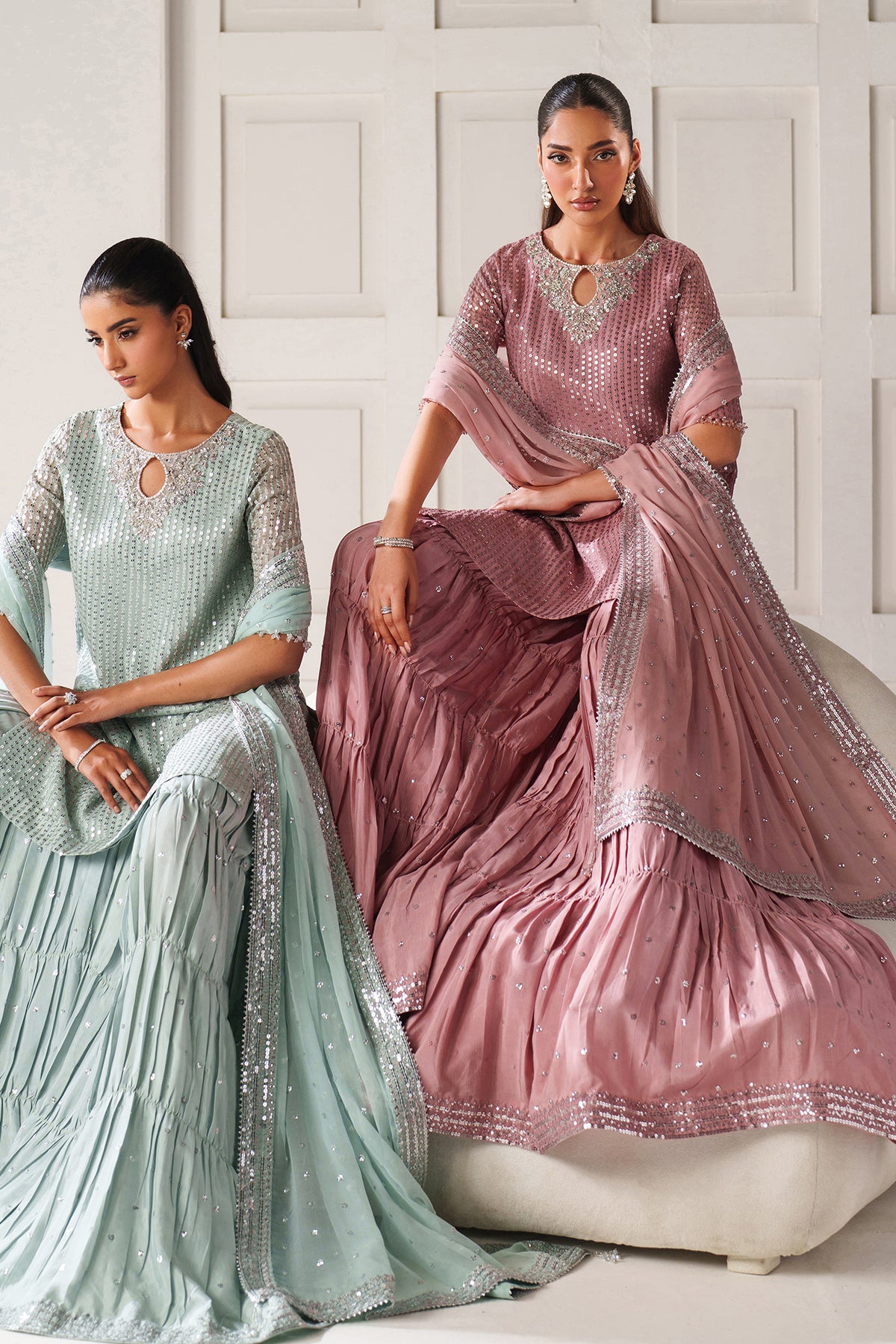 EMBROIDERED CHIFFON SF-4388