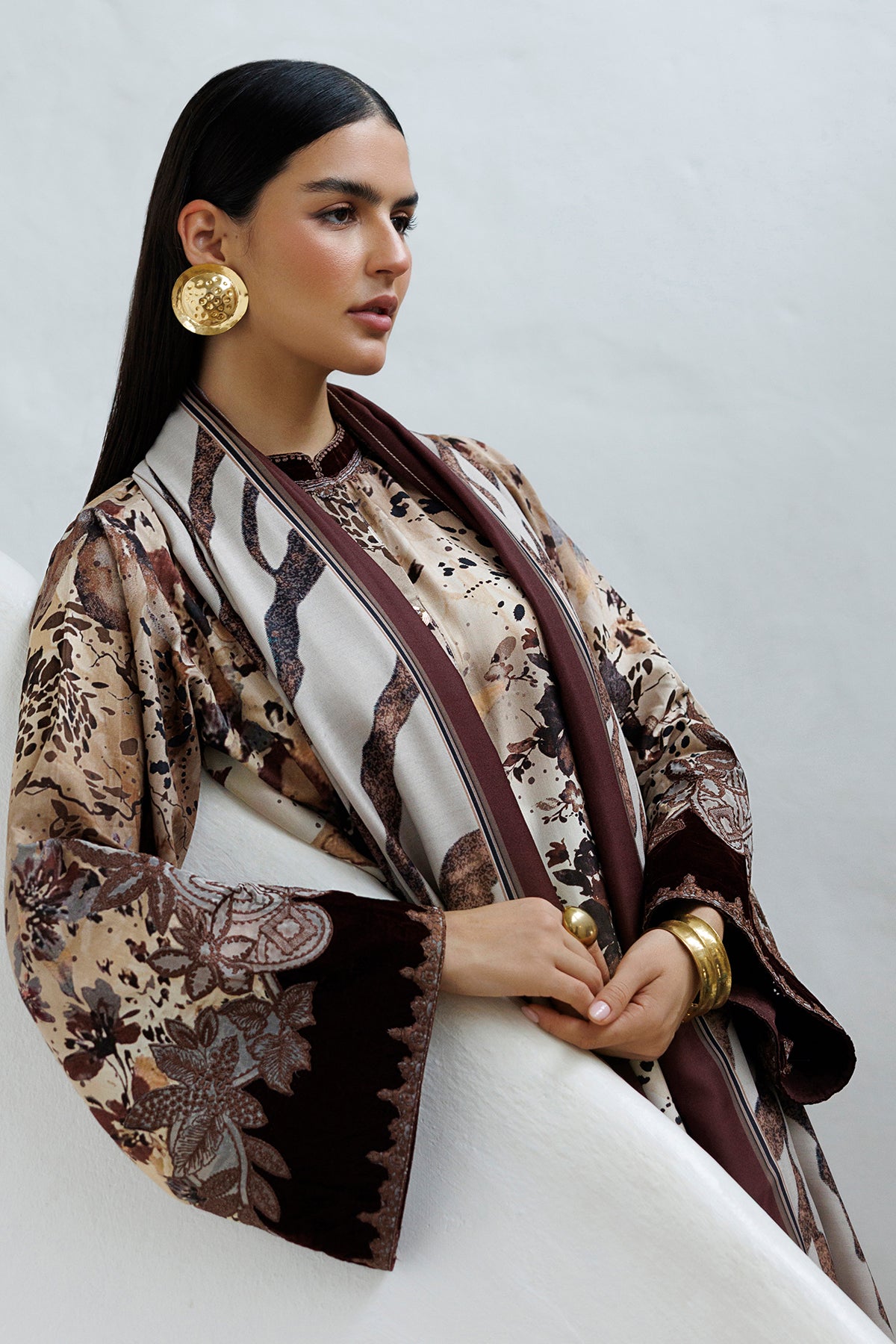 EMBROIDERED VISCOSE SILK UF-4589
