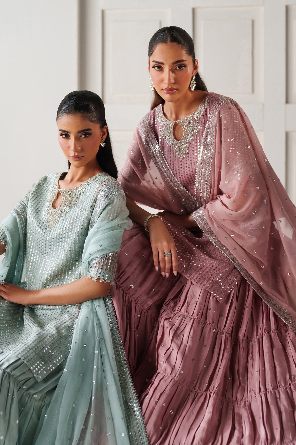 EMBROIDERED CHIFFON SF-4388