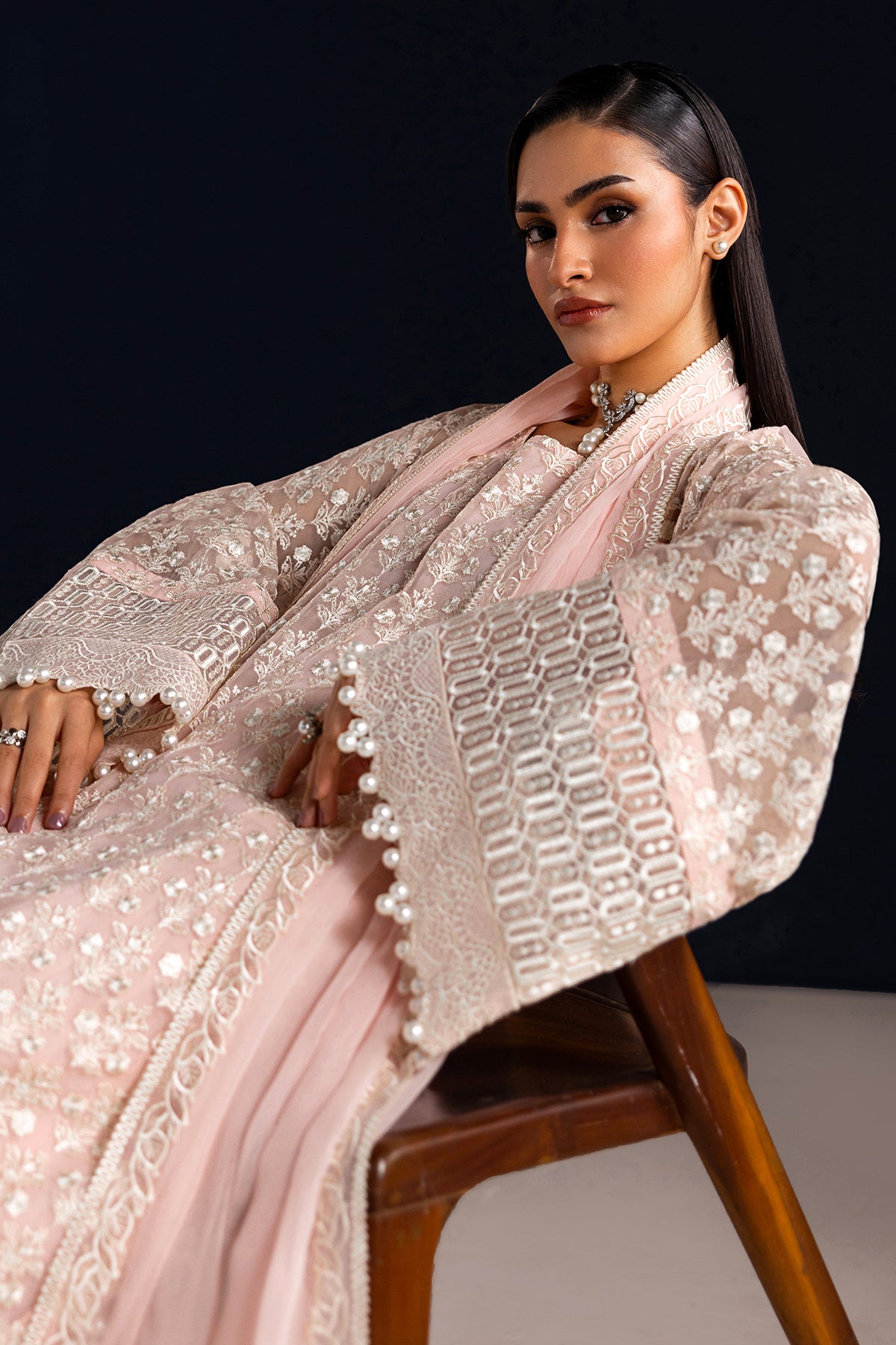 EMBROIDERED CHIFFON SF-4533