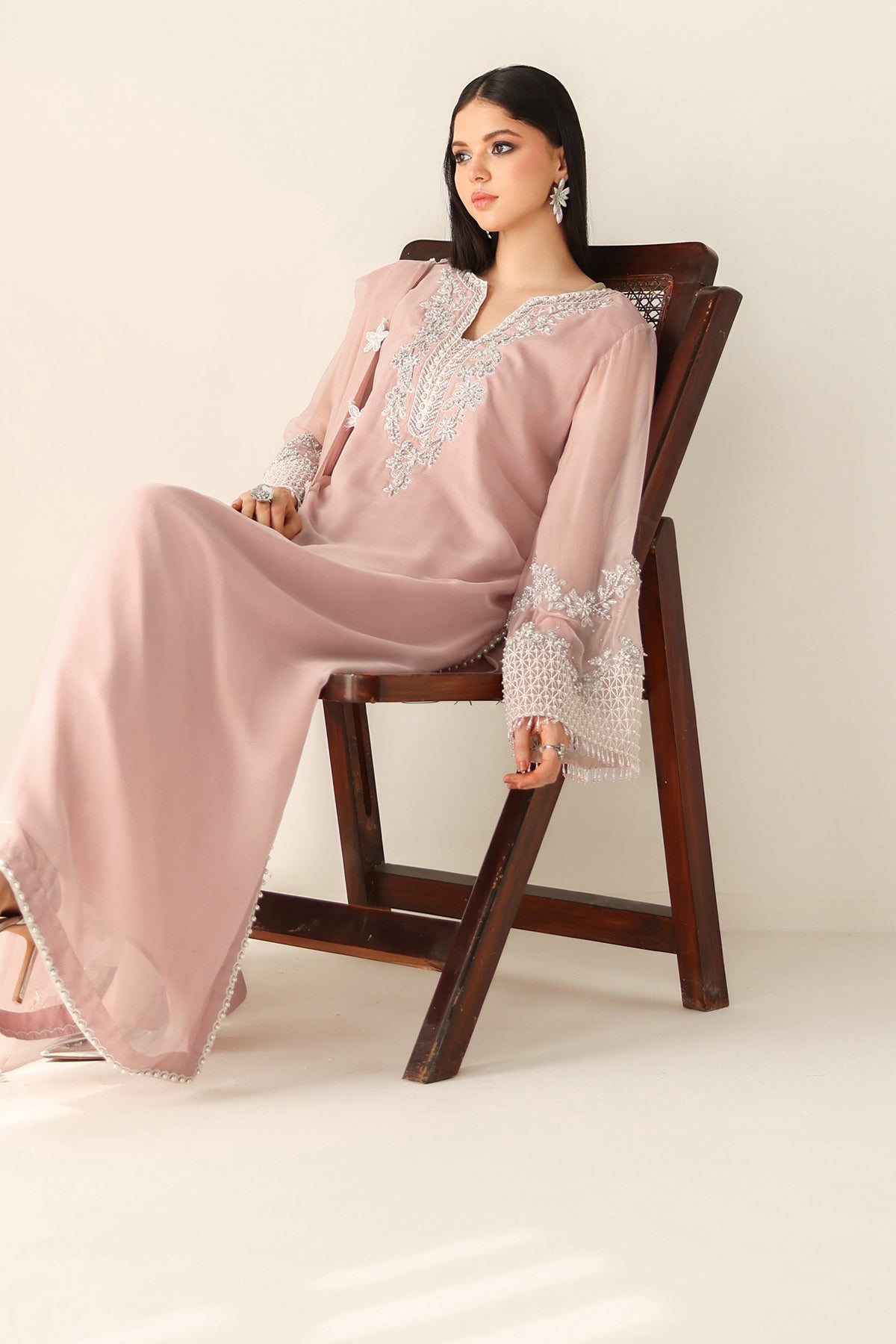 EMBROIDERED CHIFFON PR-1154