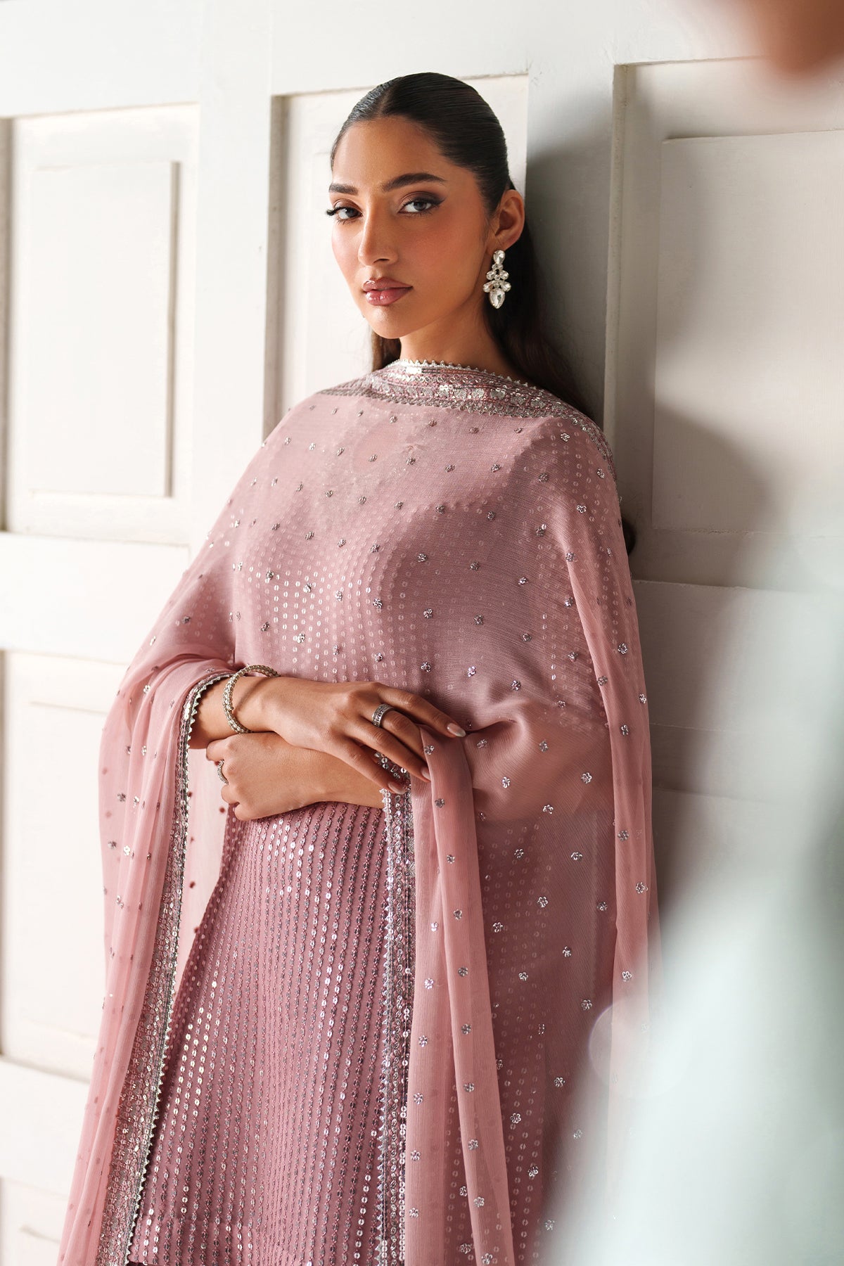 EMBROIDERED CHIFFON SF-4388