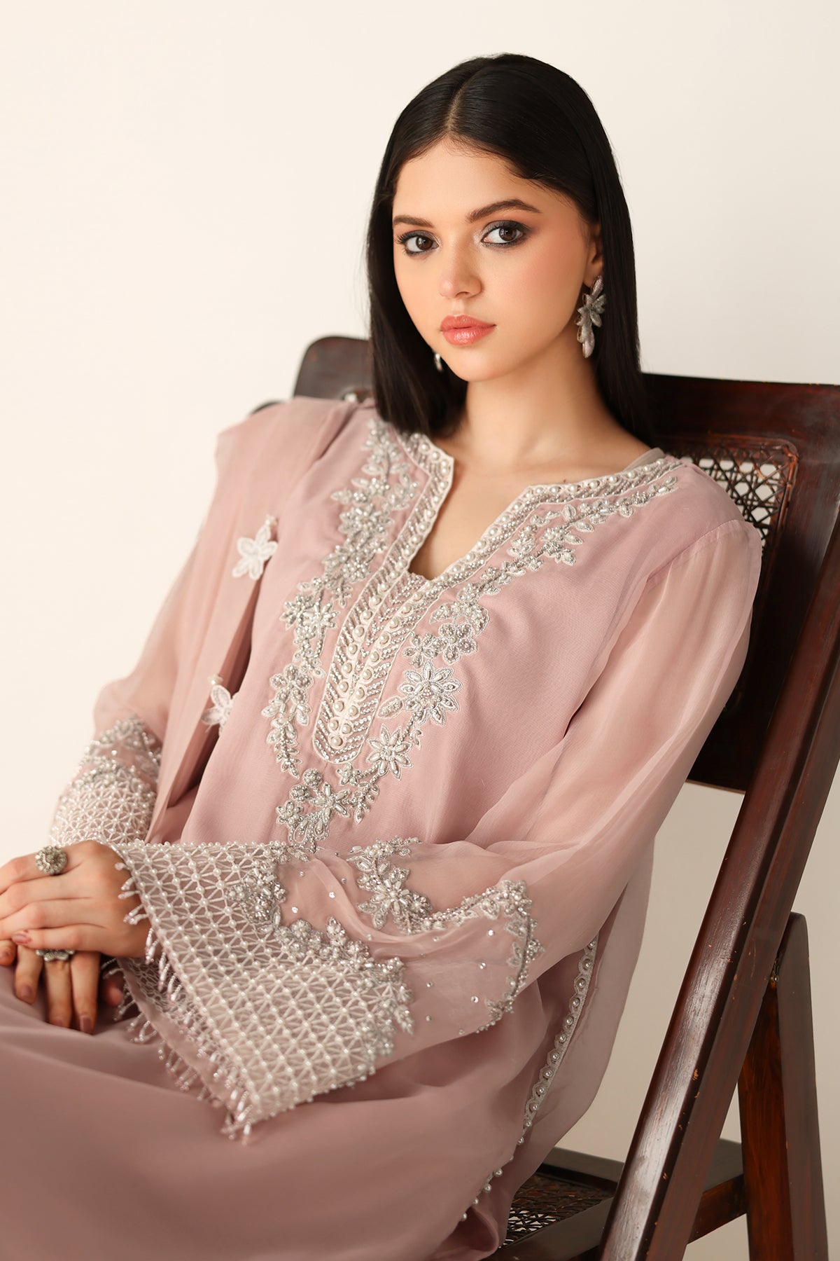 EMBROIDERED CHIFFON PR-1154
