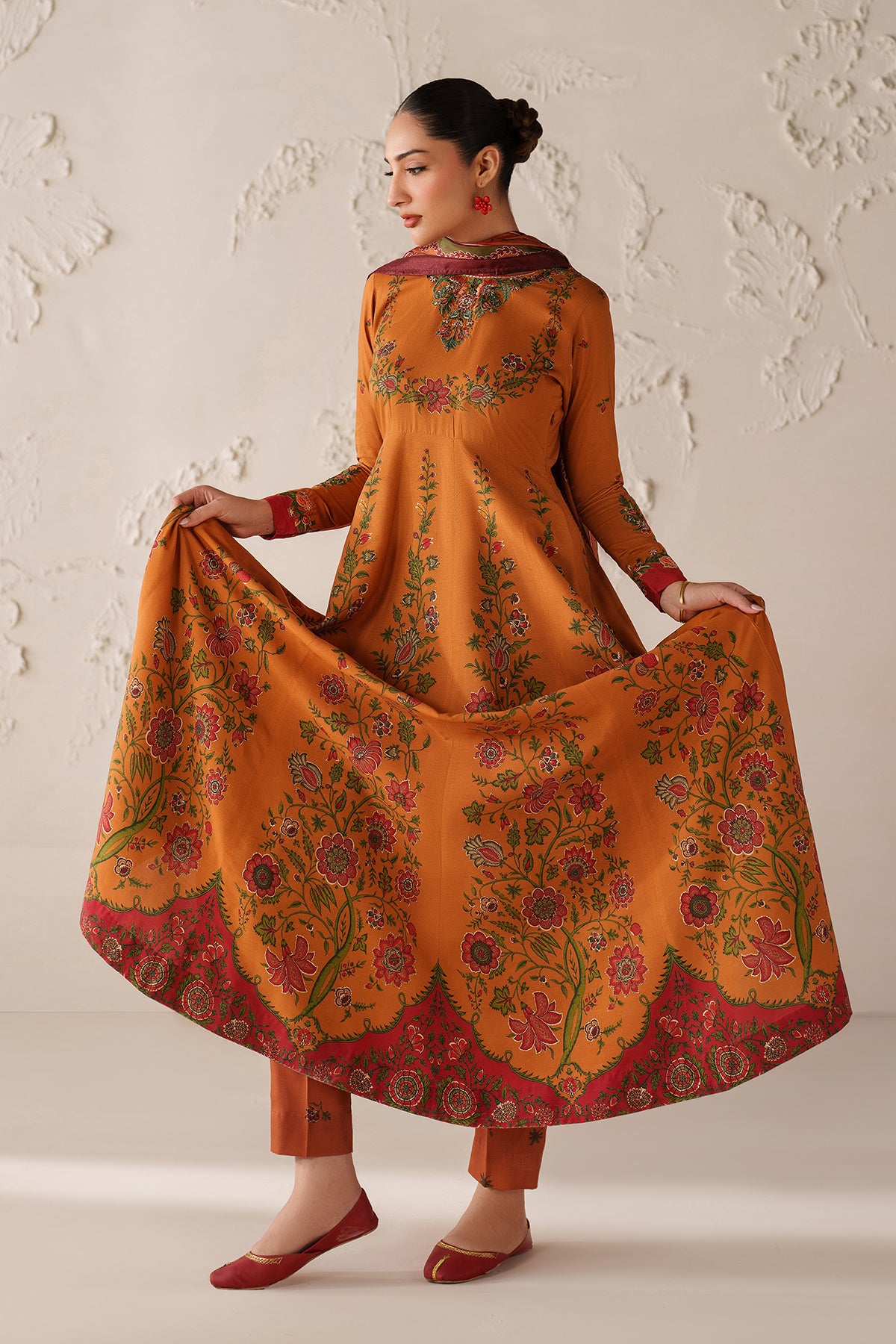 EMBROIDERED PRINTED VISCOSE PR-1186
