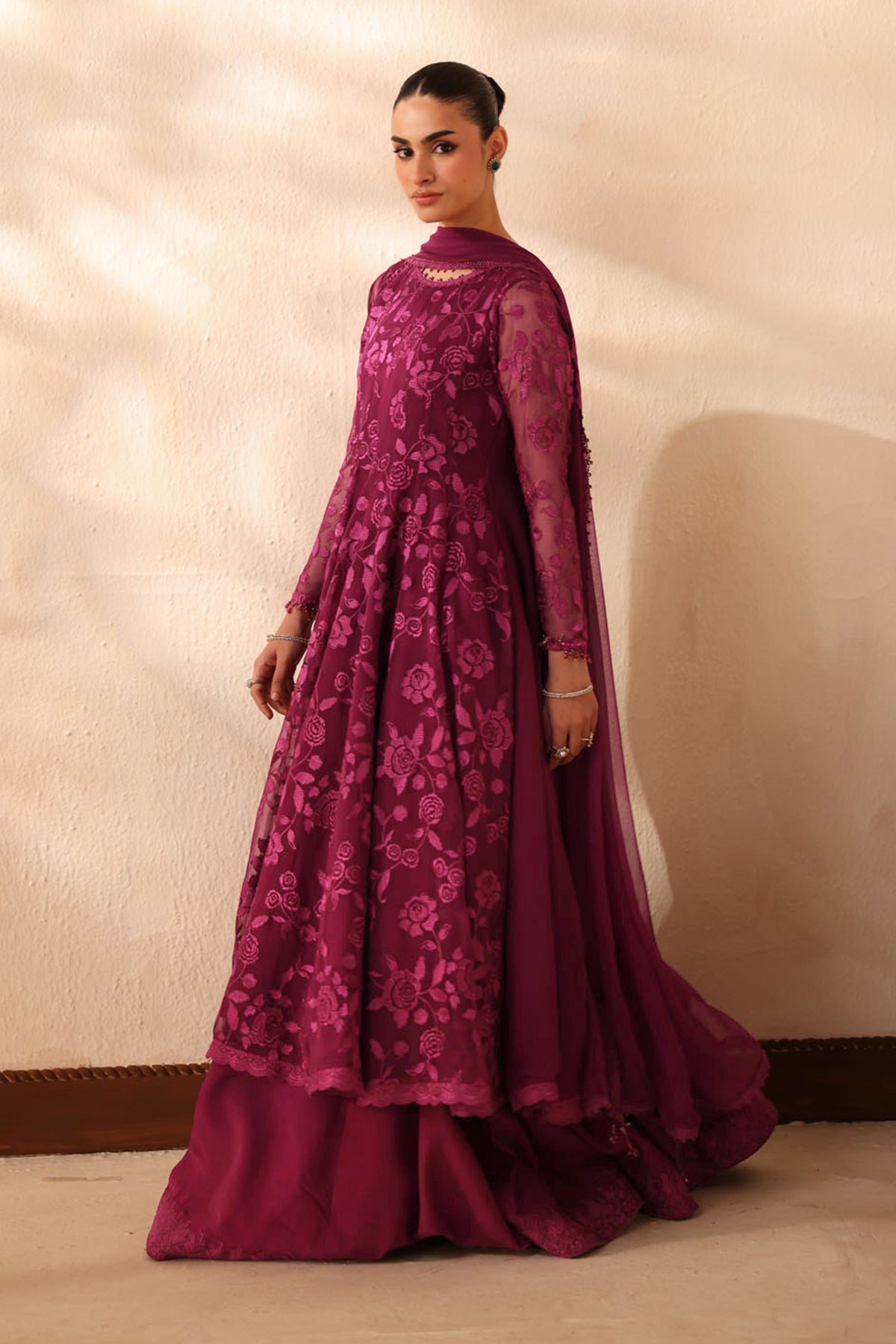EMBROIDERED CHIFFON PR-1364