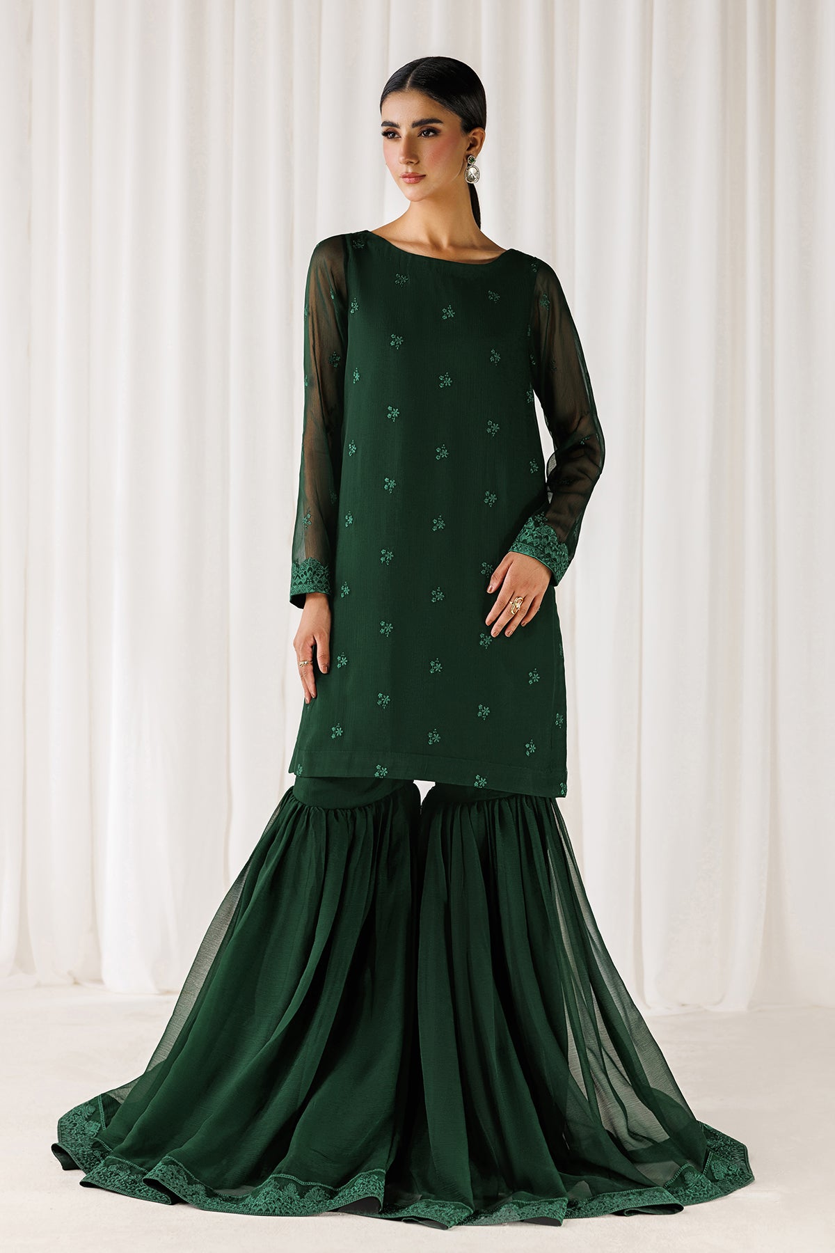 EMBROIDERED CHIFFON EN-1311