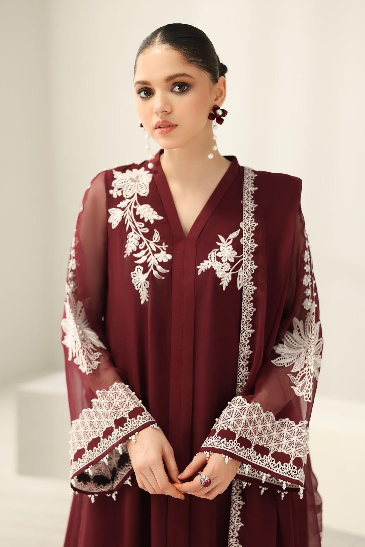 EMBROIDERED CHIFFON PR-1160
