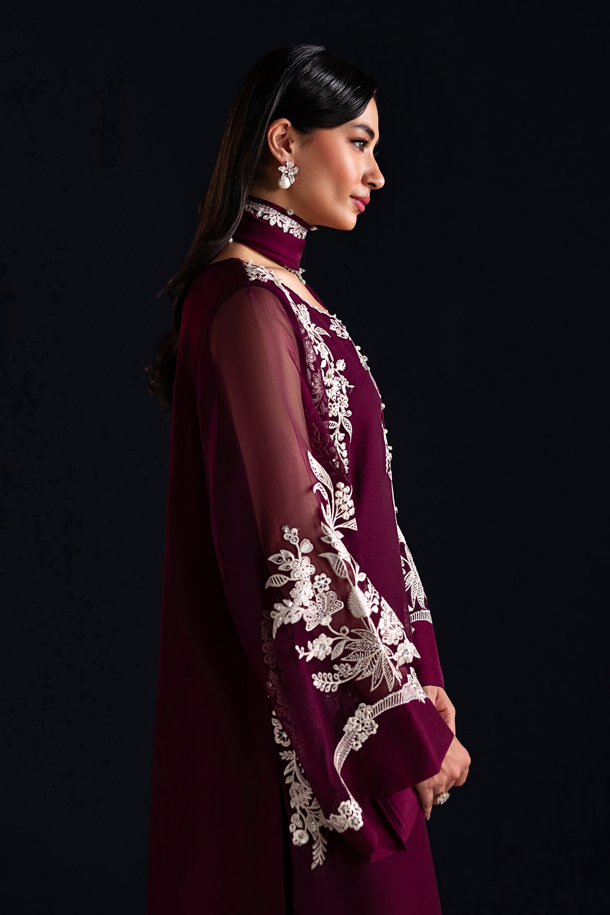 EMBROIDERED CHIFFON PR-1322