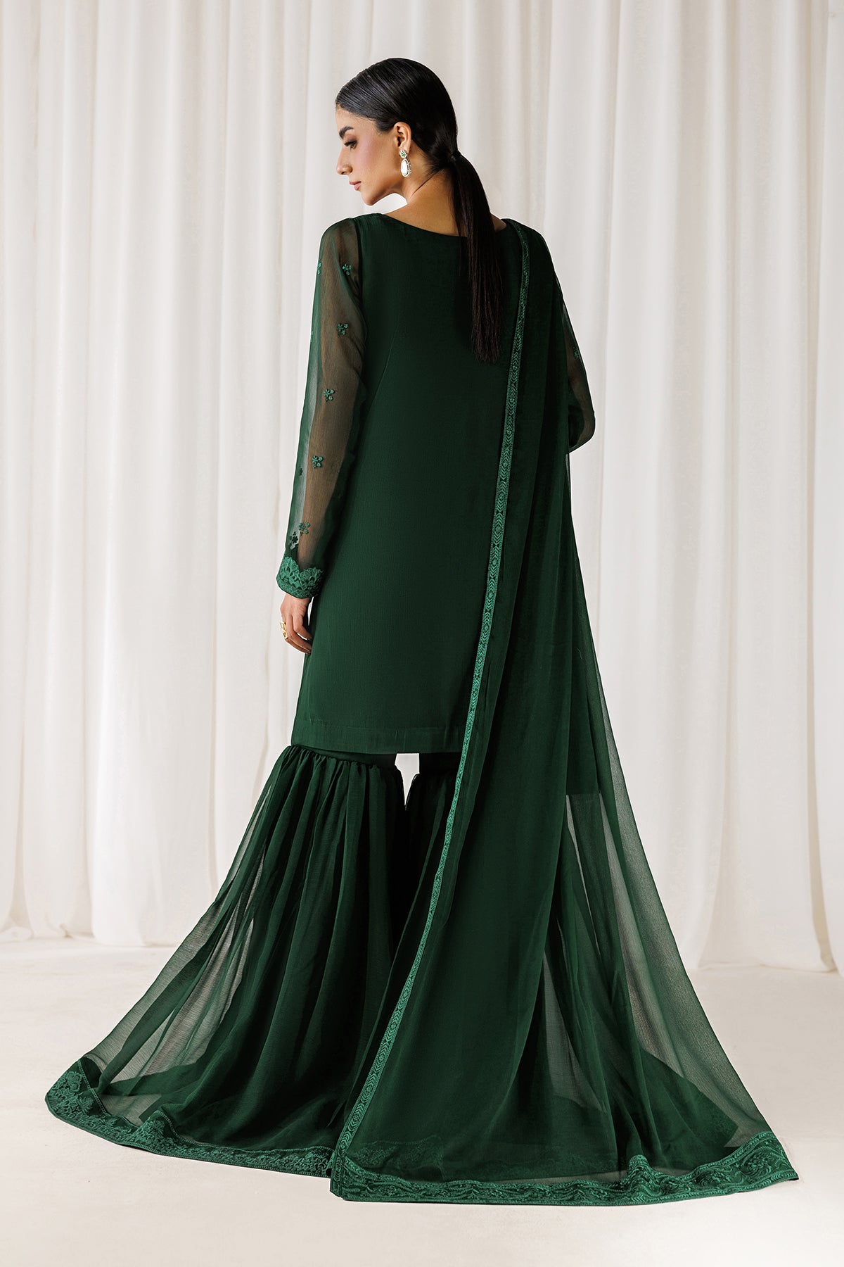 EMBROIDERED CHIFFON EN-1311