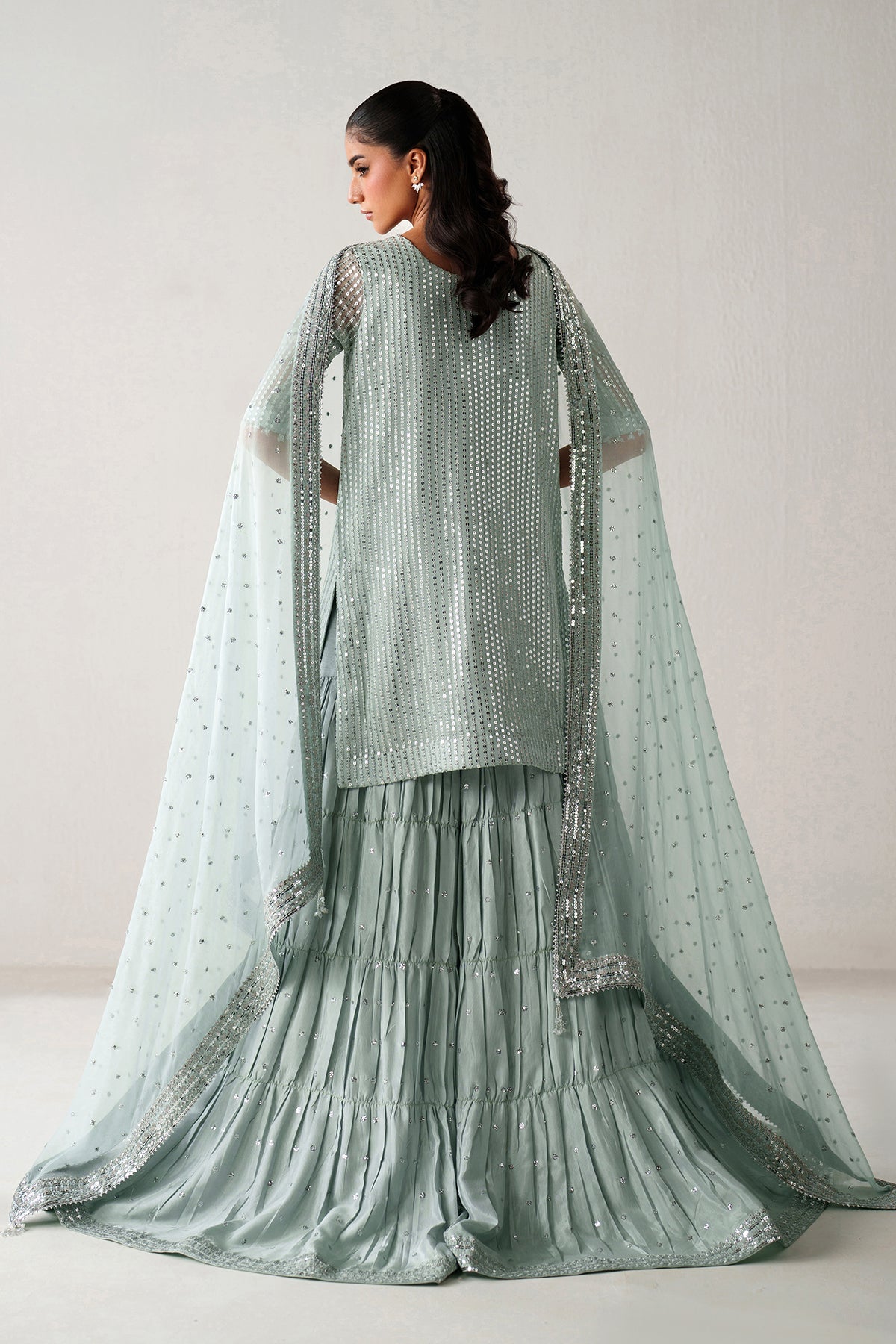 EMBROIDERED CHIFFON UF-4389