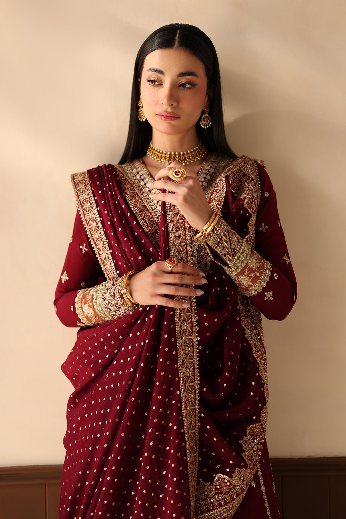 EMBROIDERED CHIFFON SF-4486