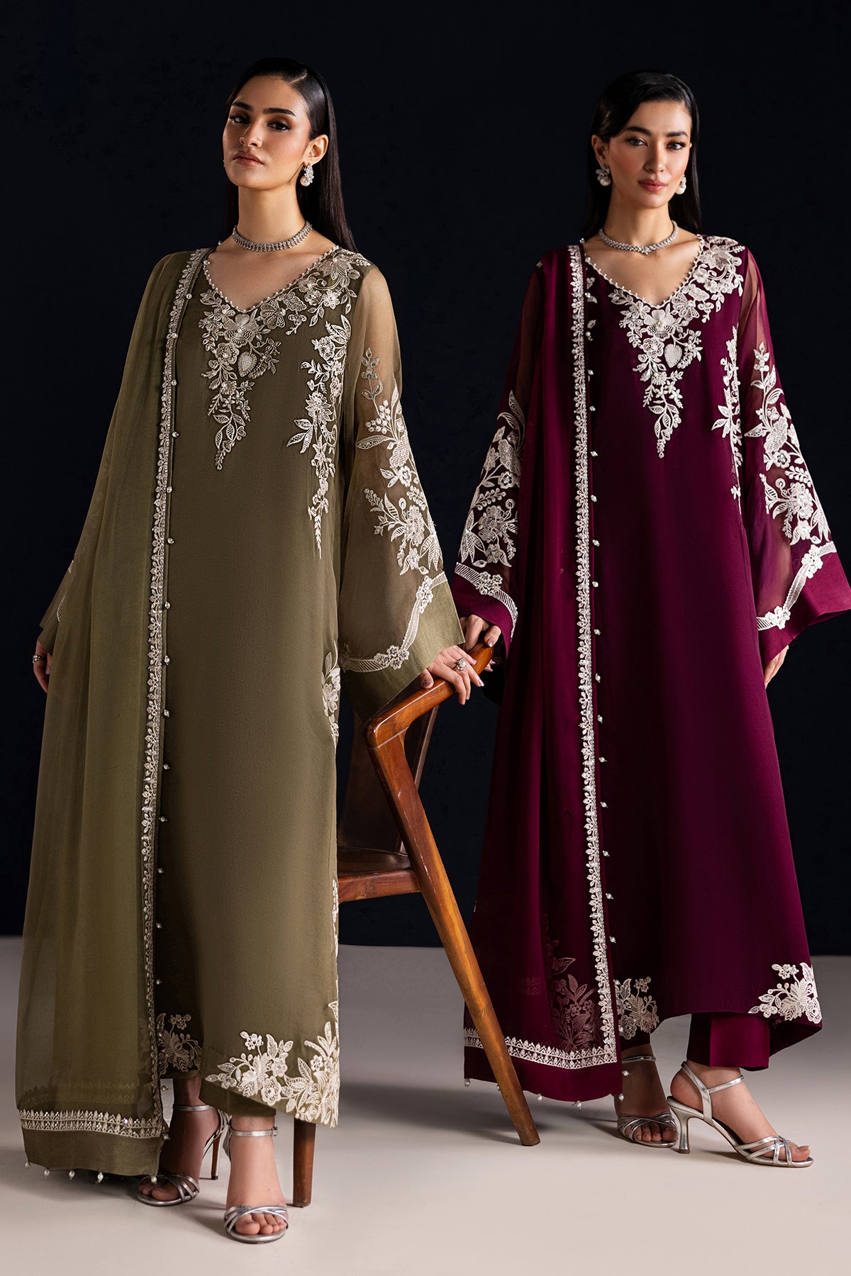 EMBROIDERED CHIFFON PR-1322