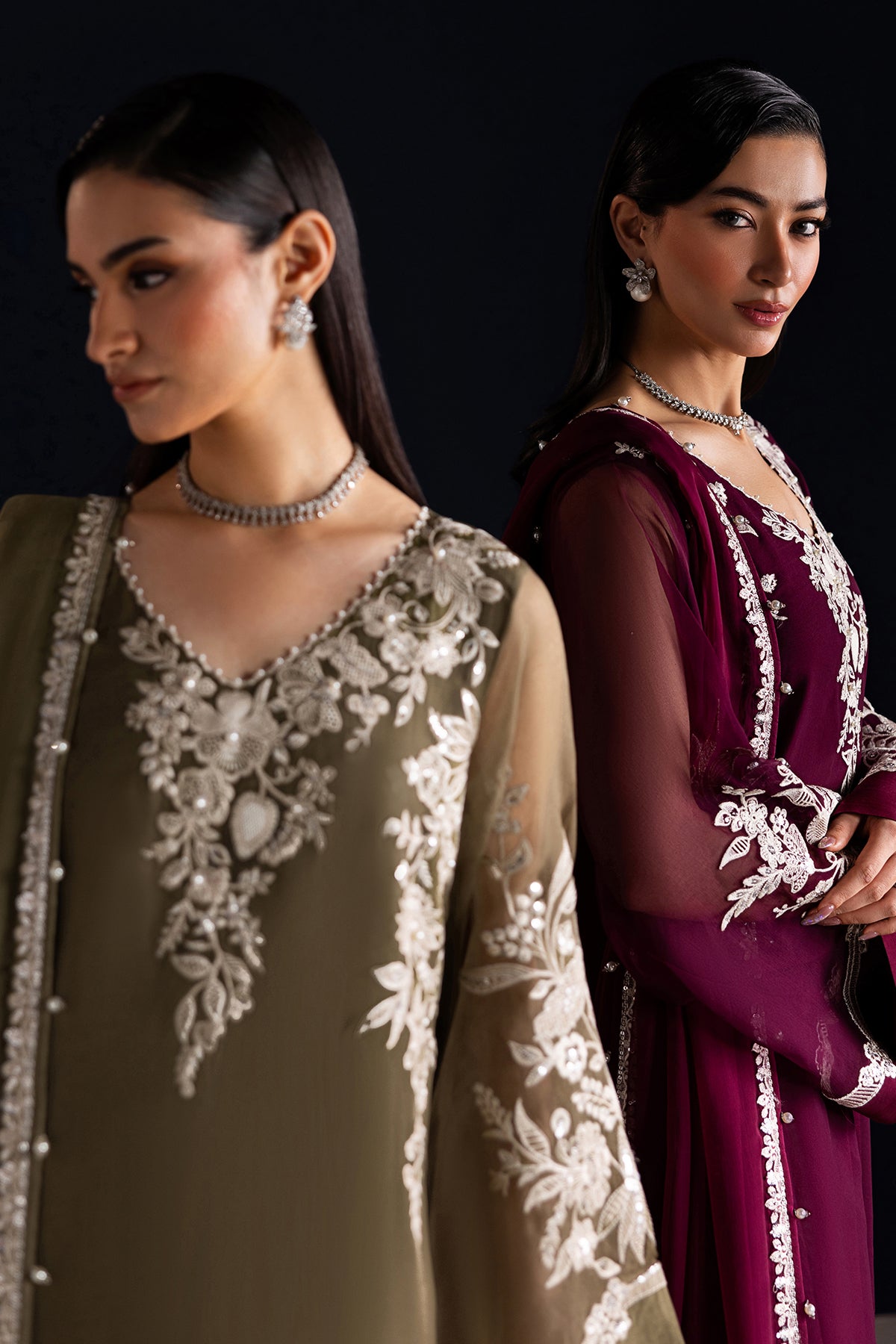 EMBROIDERED CHIFFON PR-1322