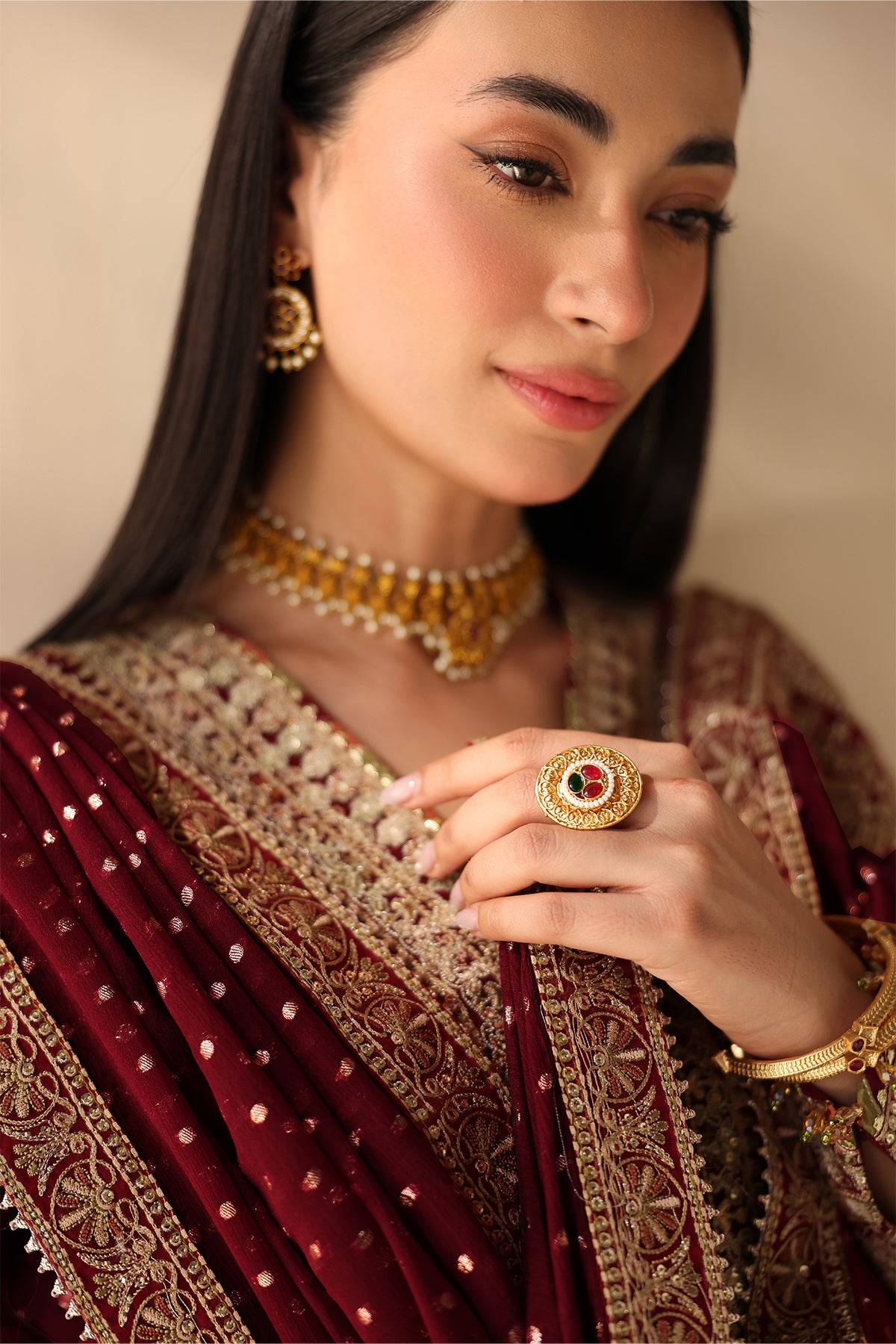 EMBROIDERED CHIFFON SF-4486