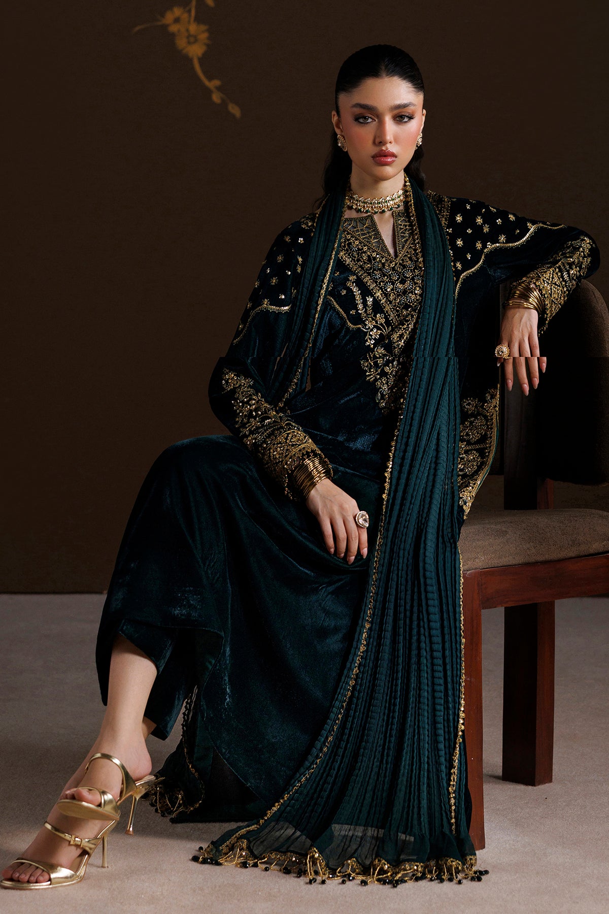 EMBROIDERED VELVET PR-1415