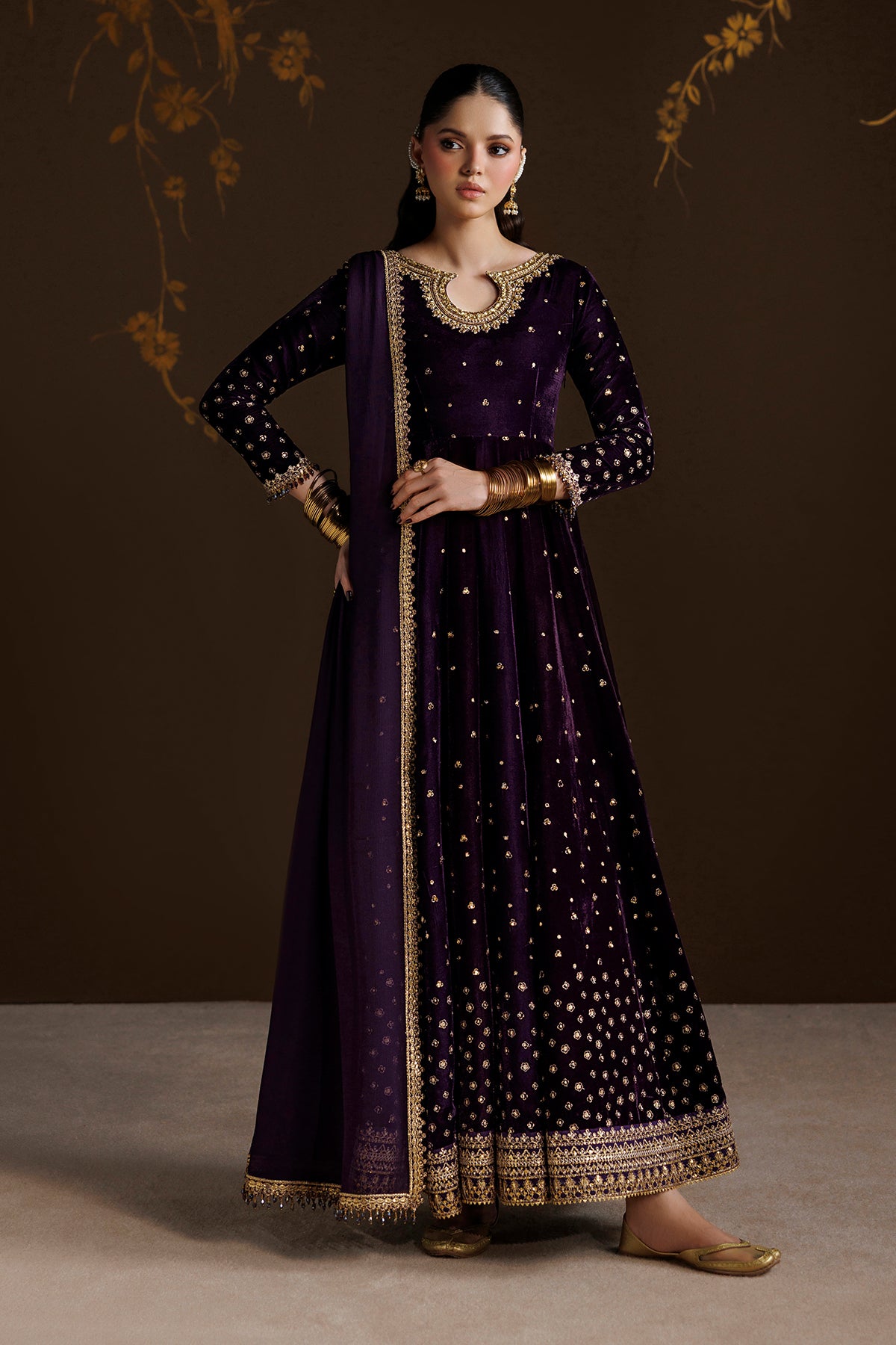 EMBROIDERED VELVET SF-4628