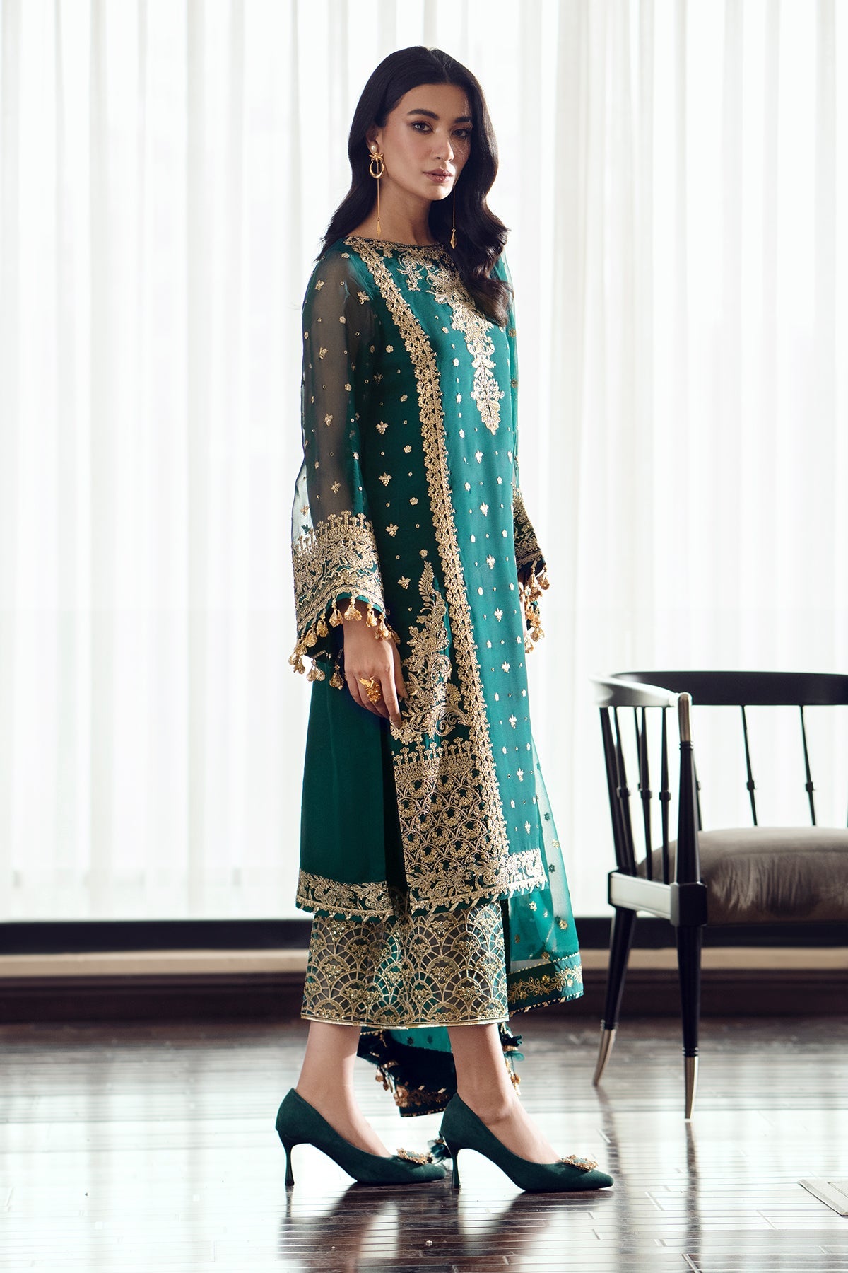 EMBROIDERED CHIFFON SF-505