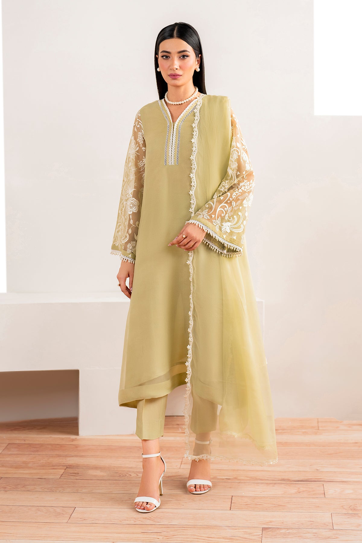 EMBROIDERED CHIFFON PR-980