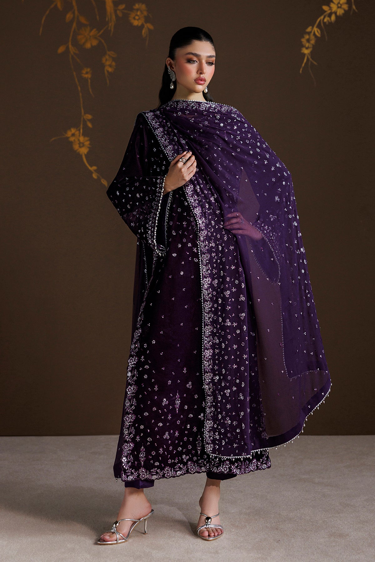 EMBROIDERED VELVET SF-4546