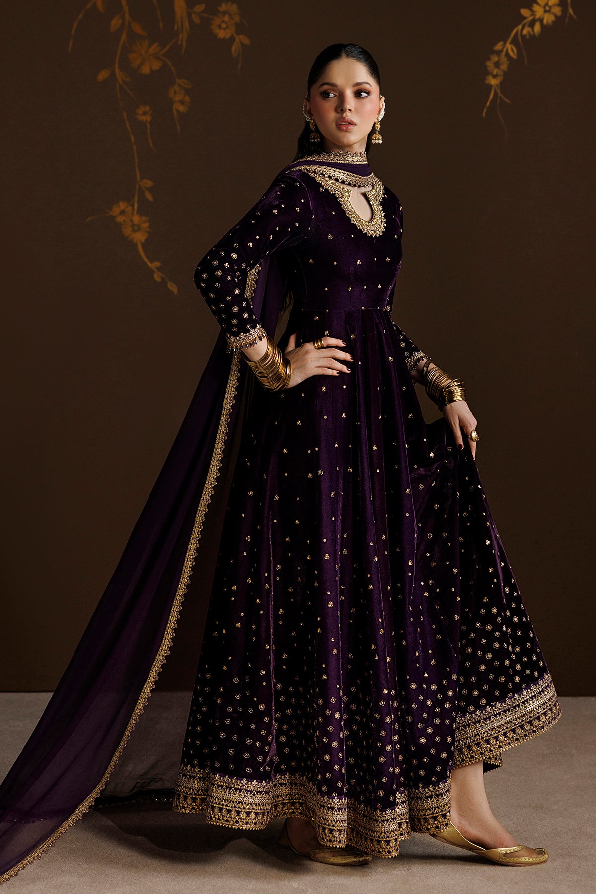 EMBROIDERED VELVET SF-4628