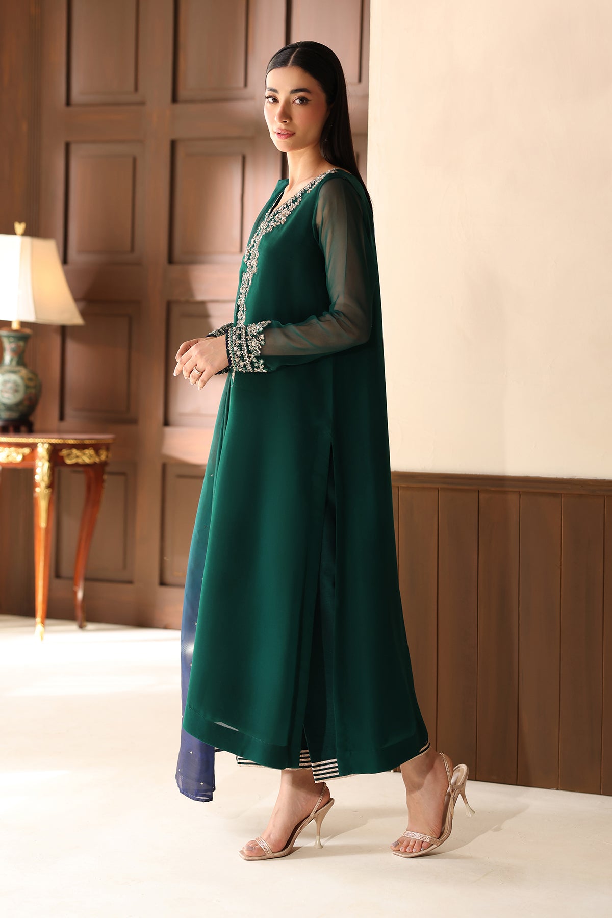 EMBROIDERED CHIFFON PR-1361