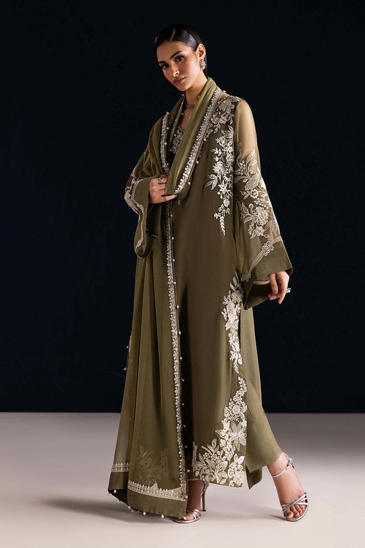 EMBROIDERED CHIFFON PR-1323