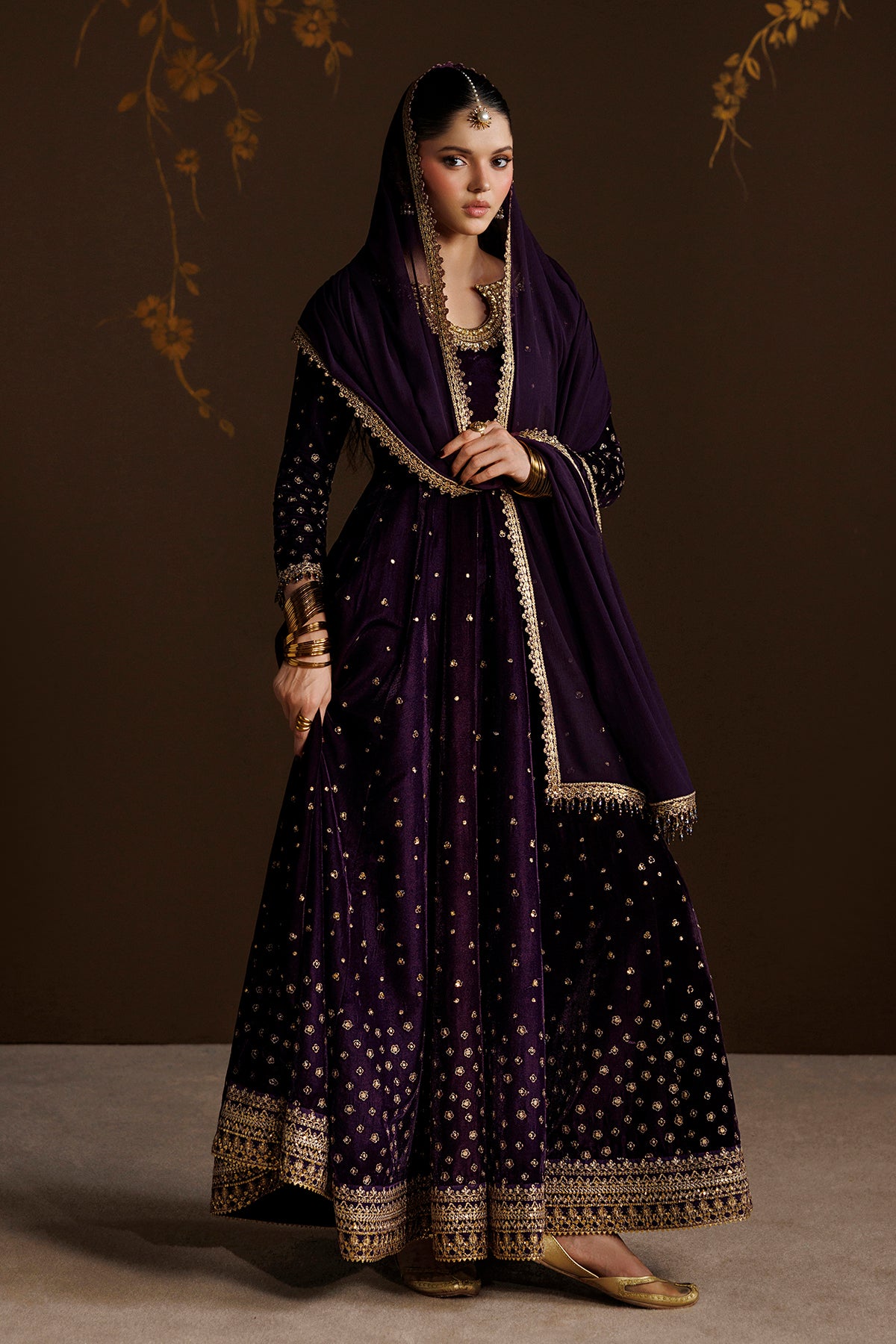EMBROIDERED VELVET SF-4628