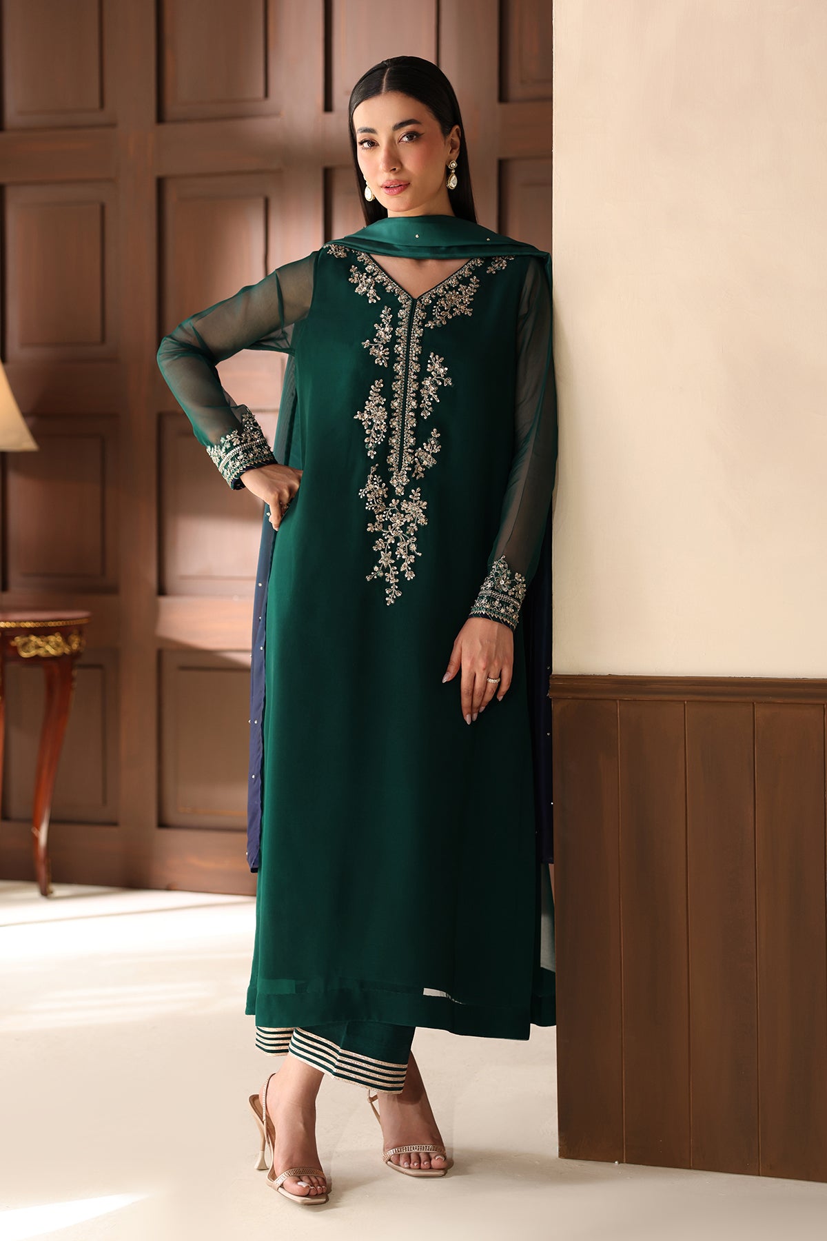 EMBROIDERED CHIFFON PR-1361