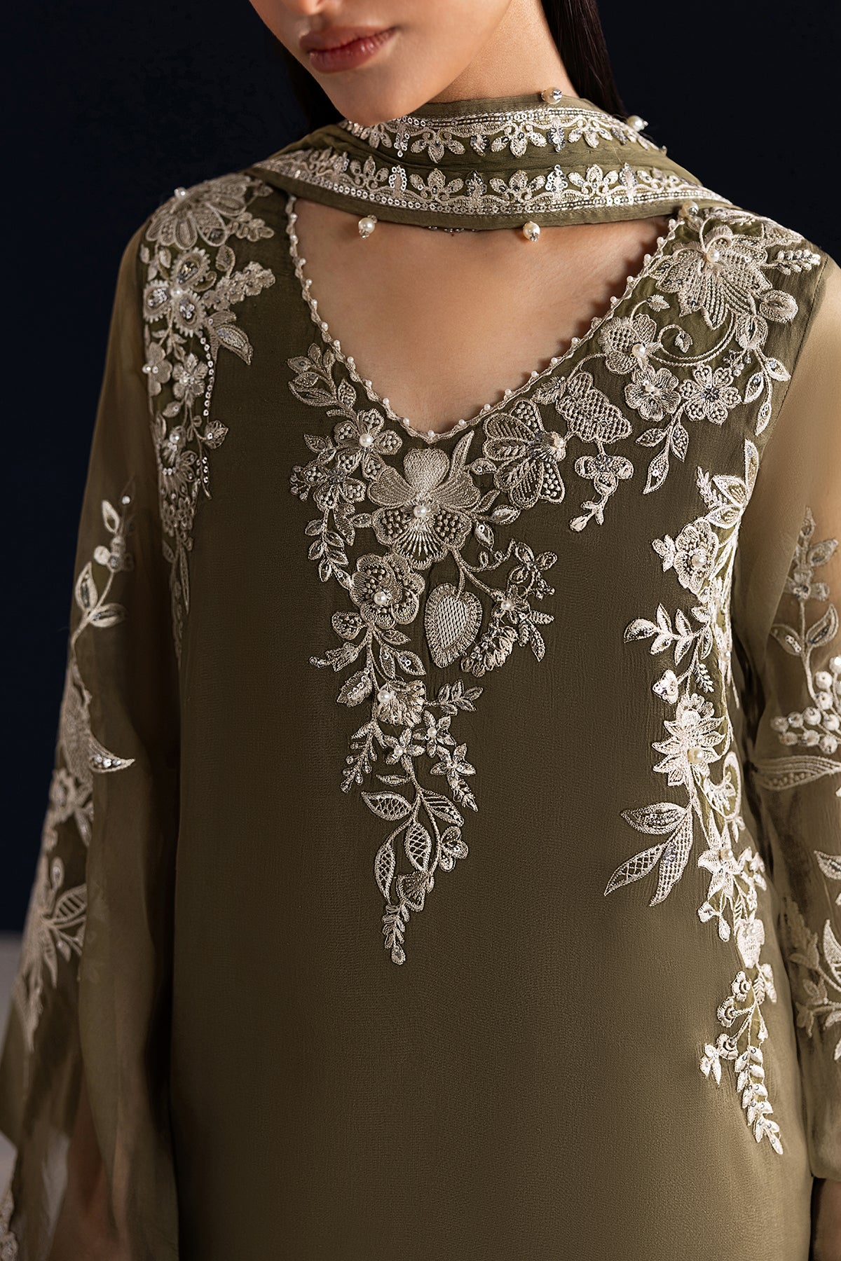 EMBROIDERED CHIFFON PR-1323