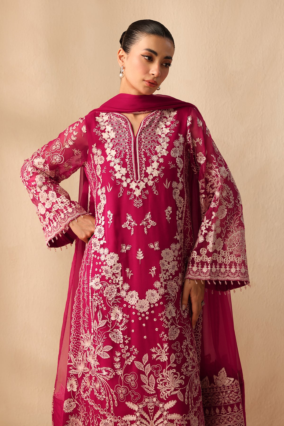EMBROIDERED CHIFFON SF-4491