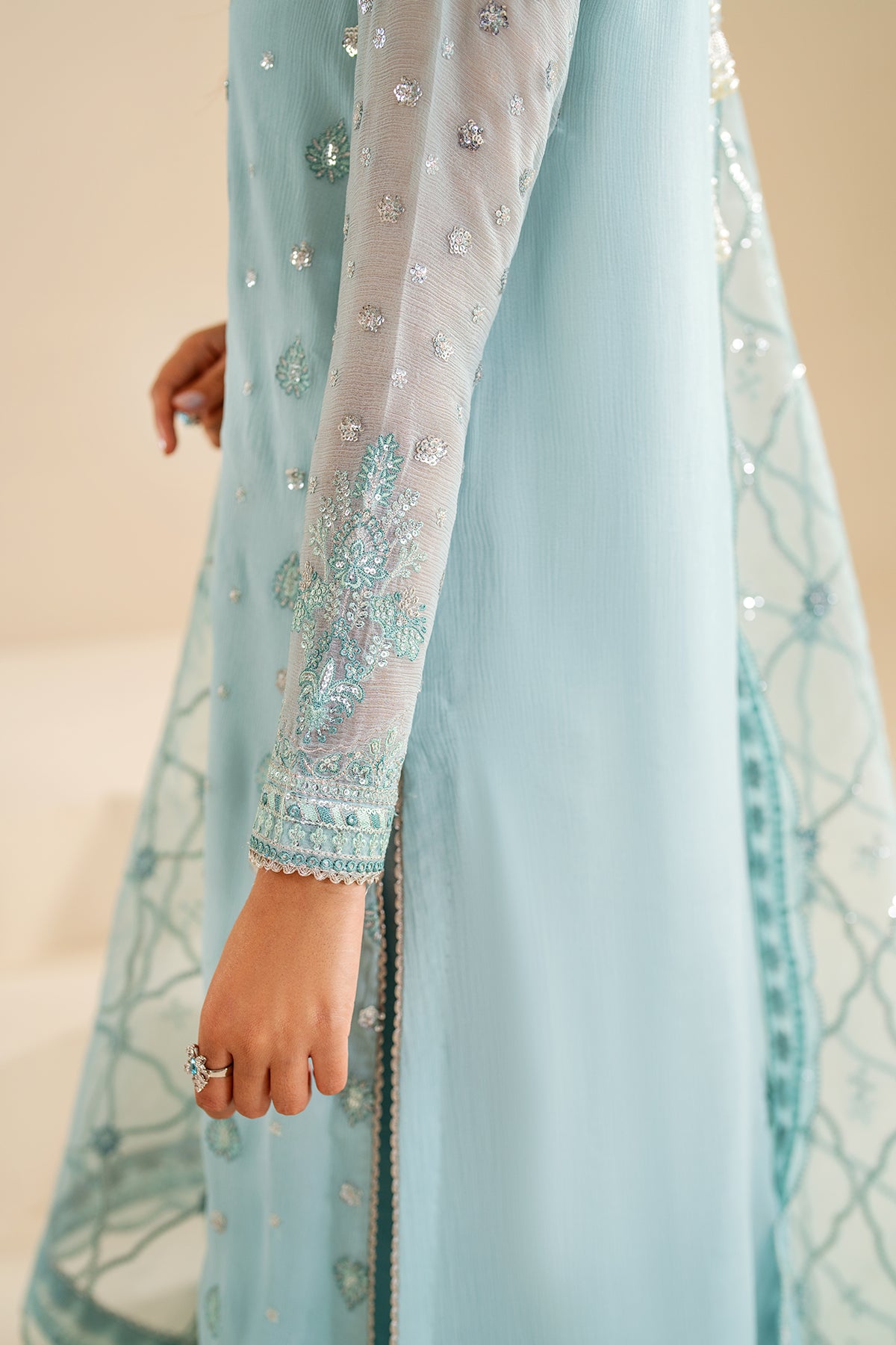 EMBROIDERED CHIFFON UF-624