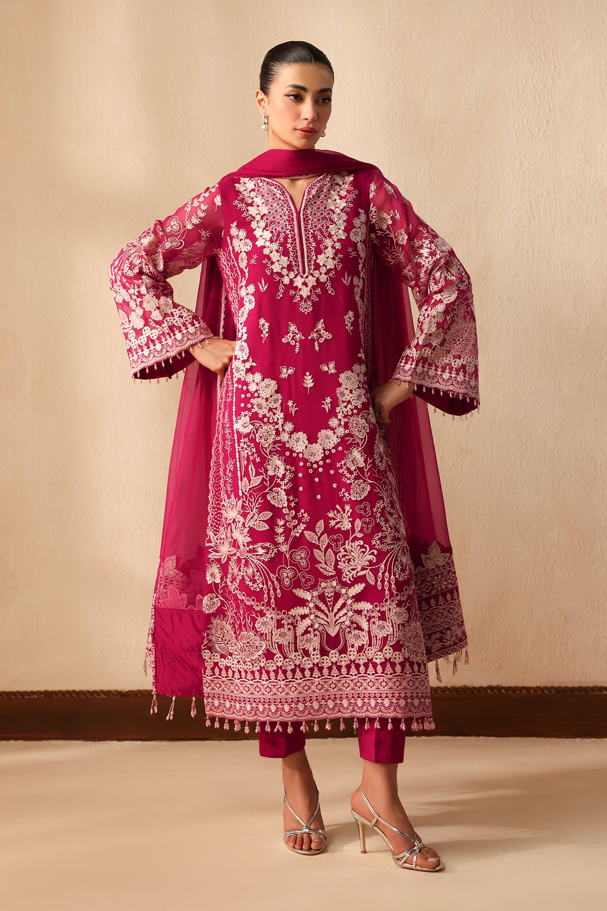 EMBROIDERED CHIFFON SF-4491