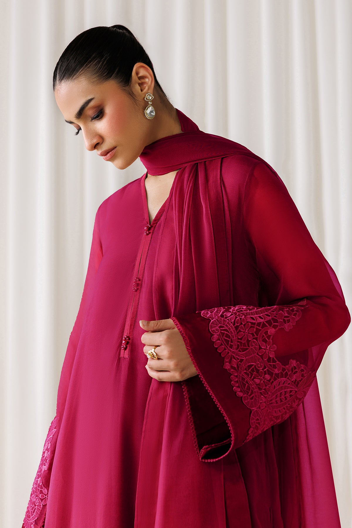 EMBROIDERED CHIFFON EN-1304