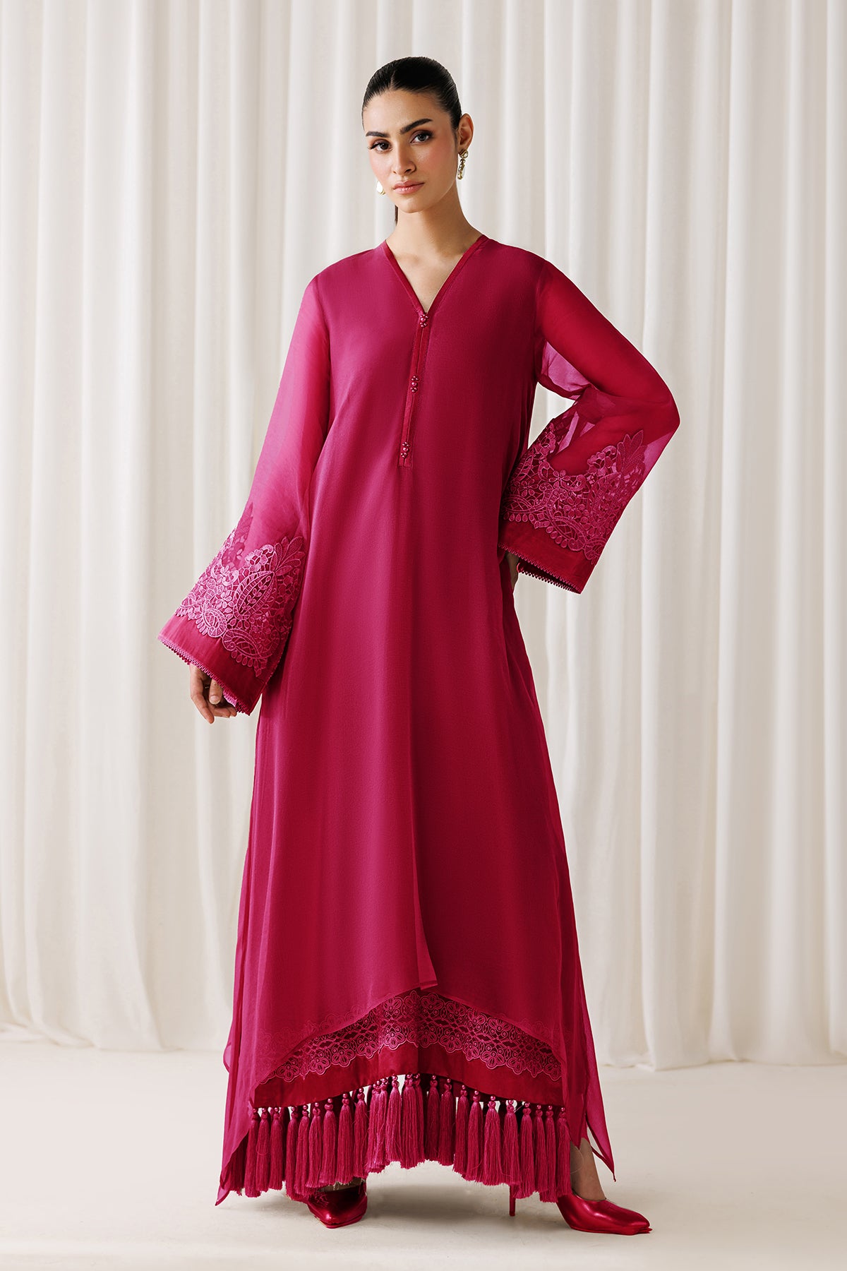 EMBROIDERED CHIFFON EN-1304