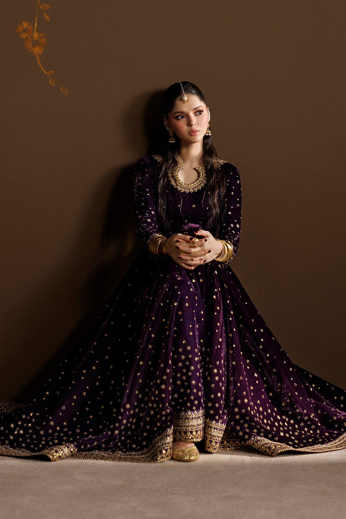 EMBROIDERED VELVET SF-4628