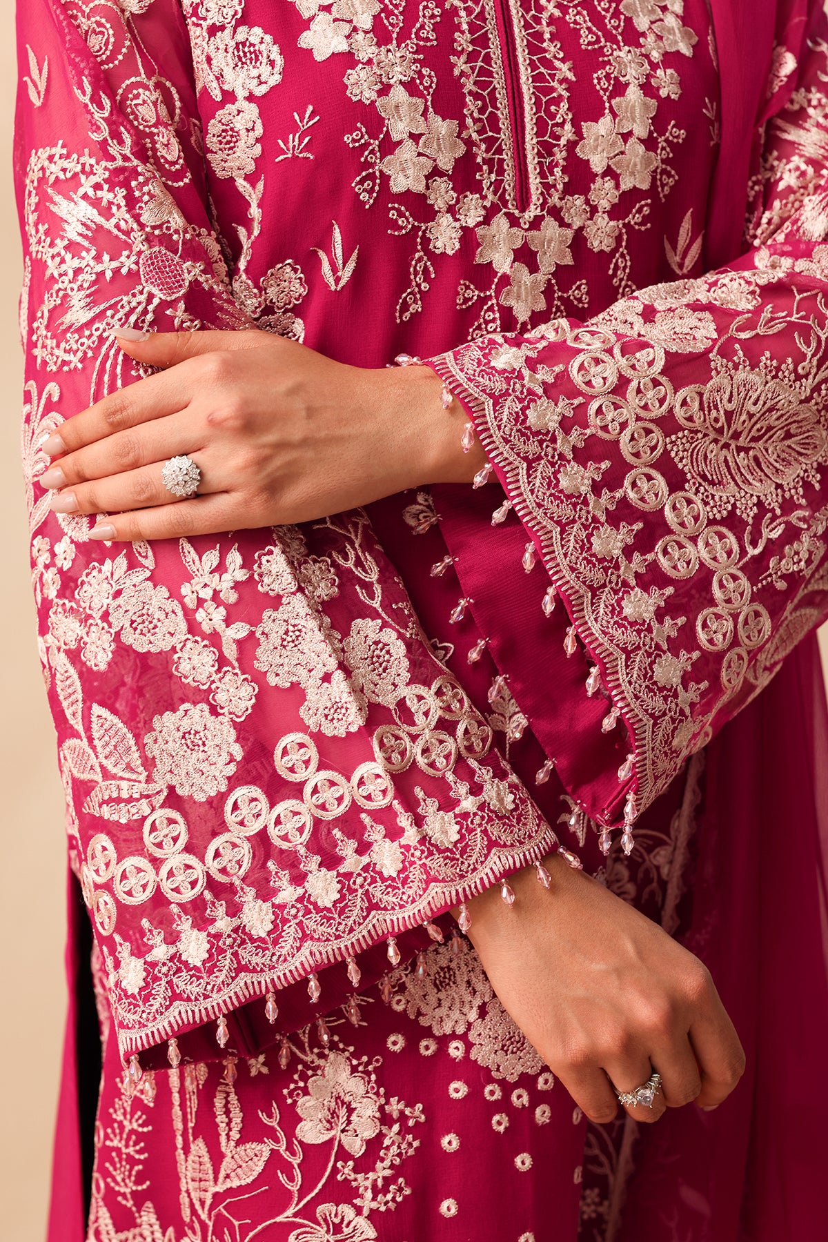 EMBROIDERED CHIFFON SF-4491