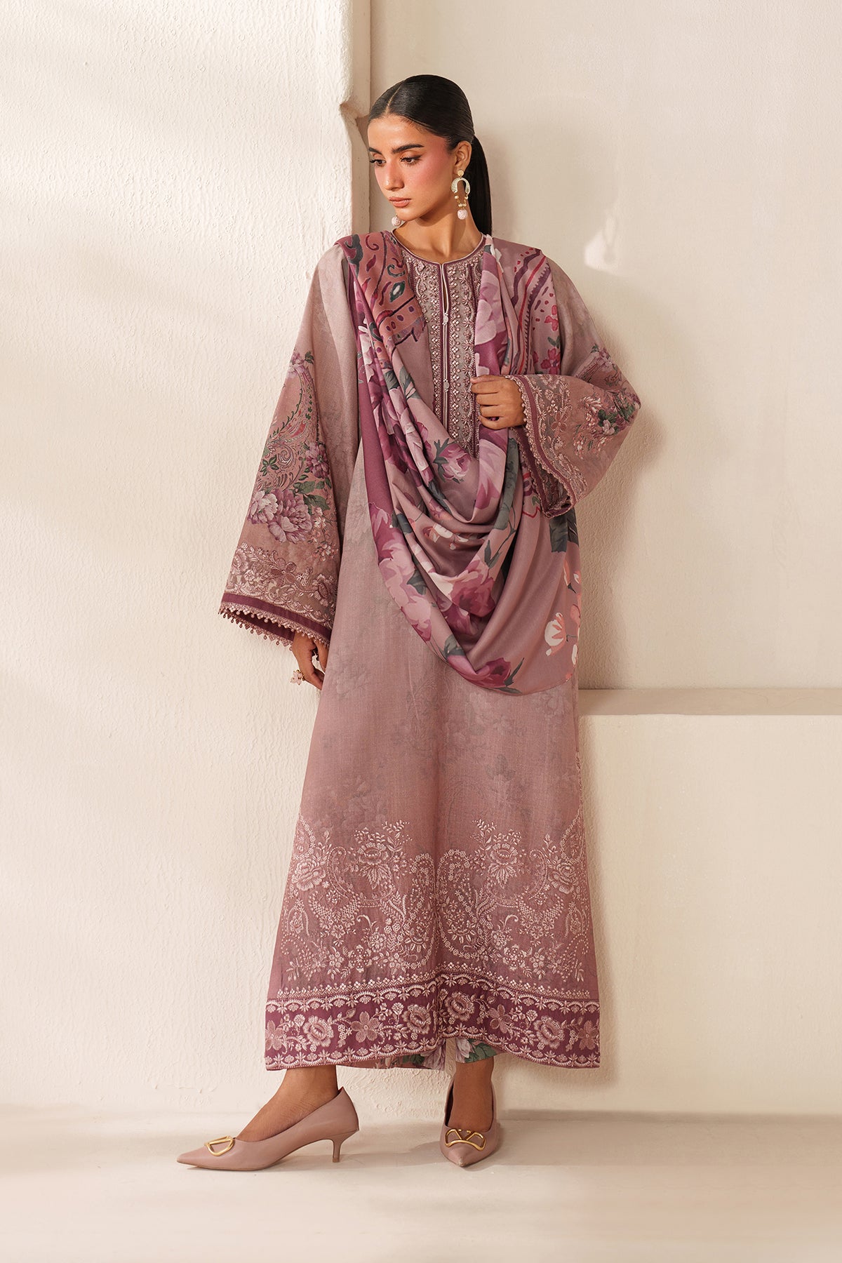 EMBROIDERED KHADDAR UF-4360