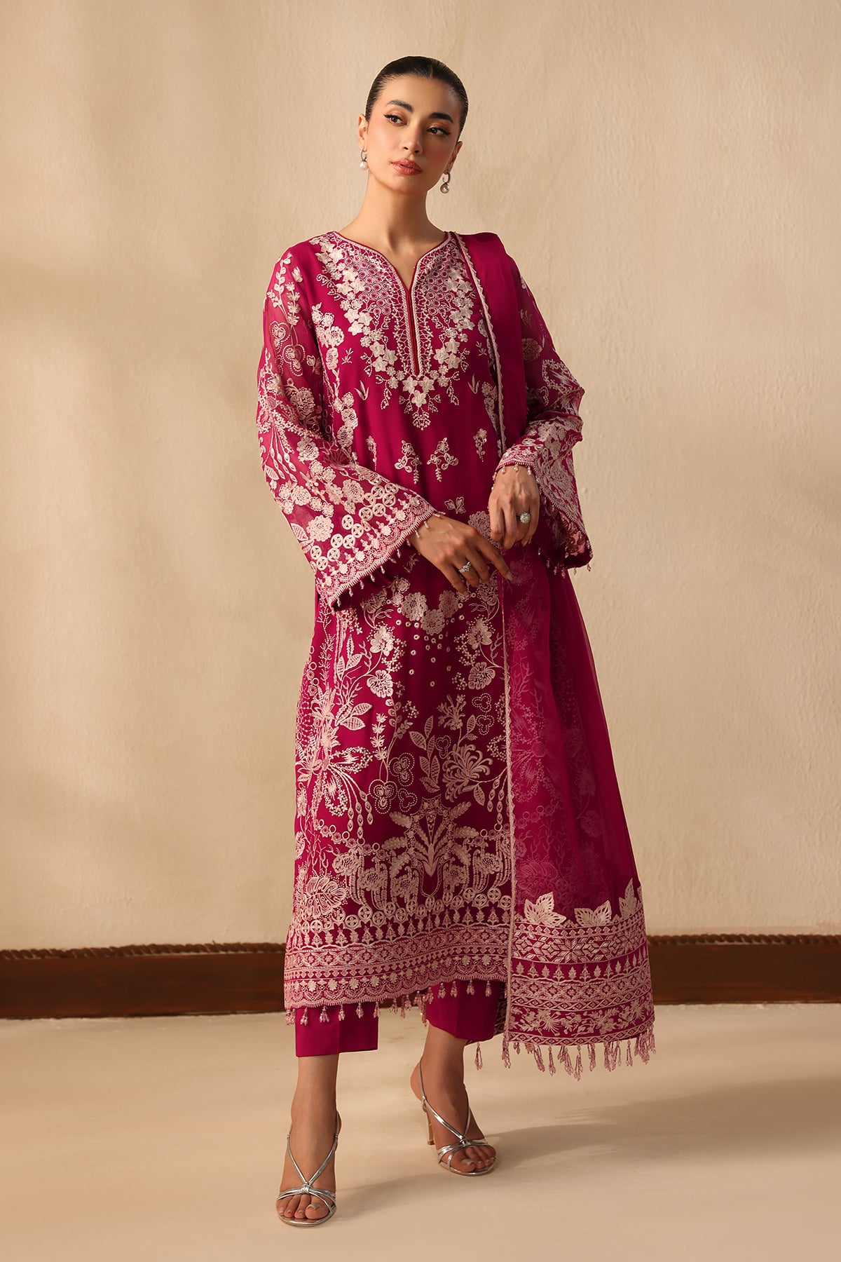 EMBROIDERED CHIFFON SF-4491