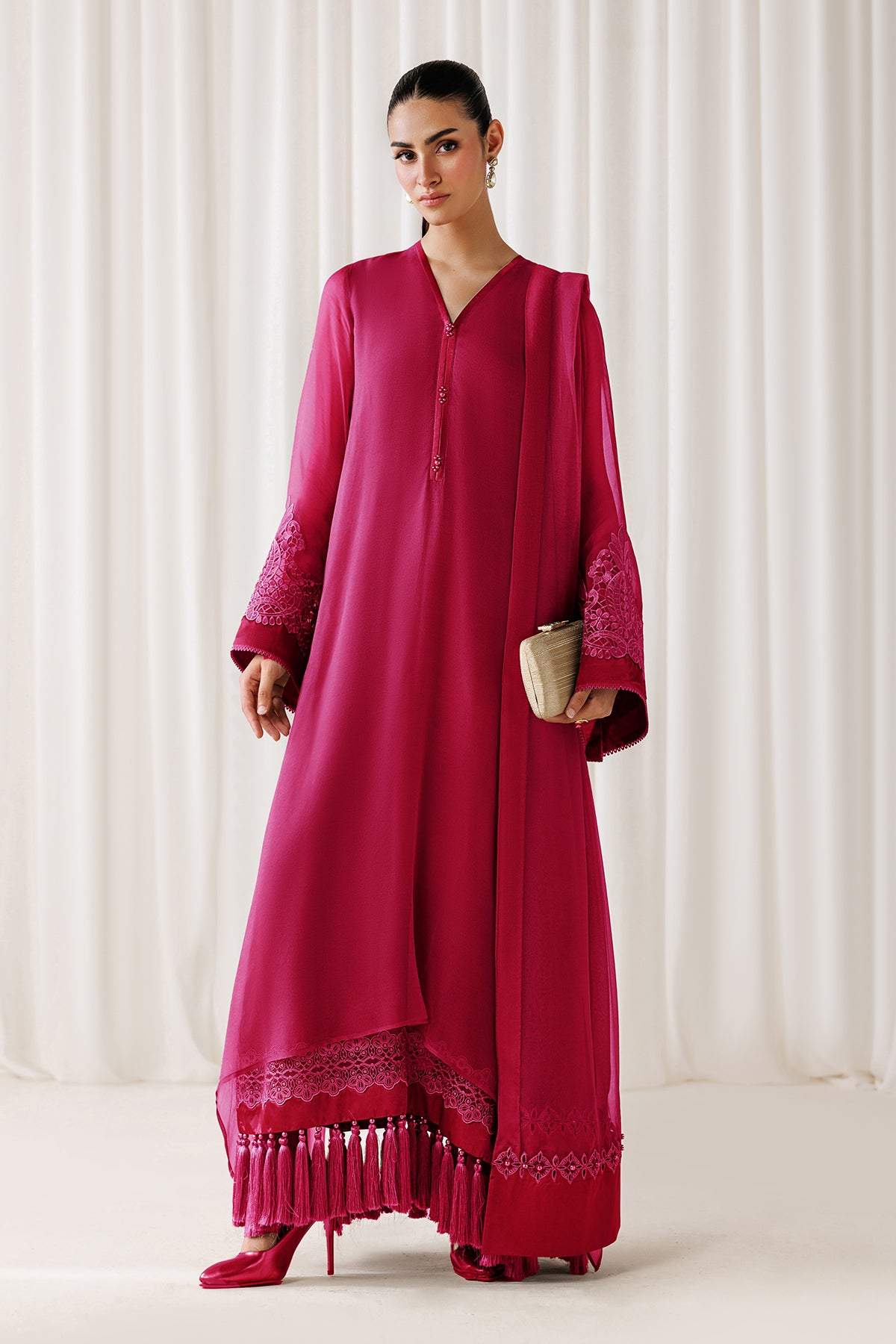 EMBROIDERED CHIFFON EN-1304
