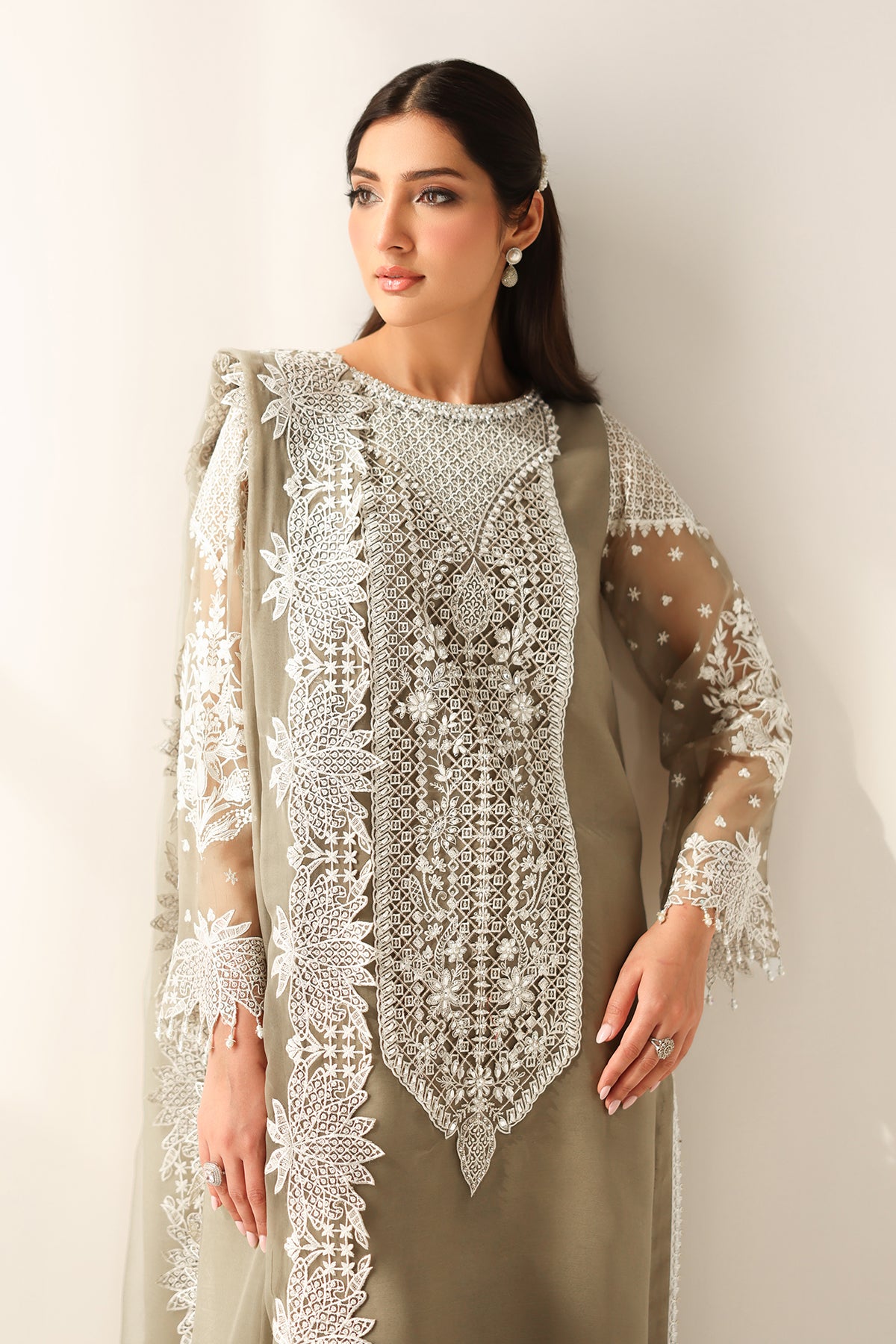 EMBROIDERED CHIFFON PR-1155