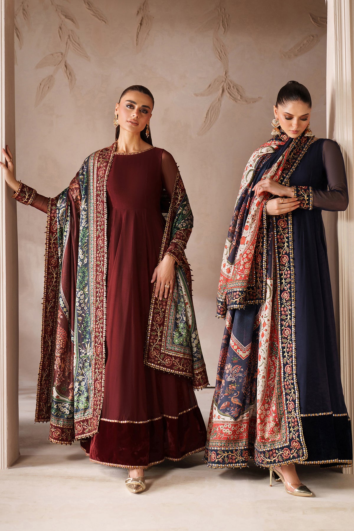 EMBROIDERED CHIFFON PR-1204