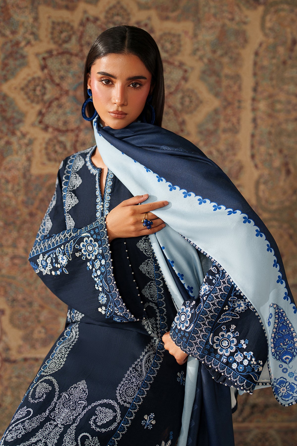 EMBROIDERED KHADDAR UF-4347