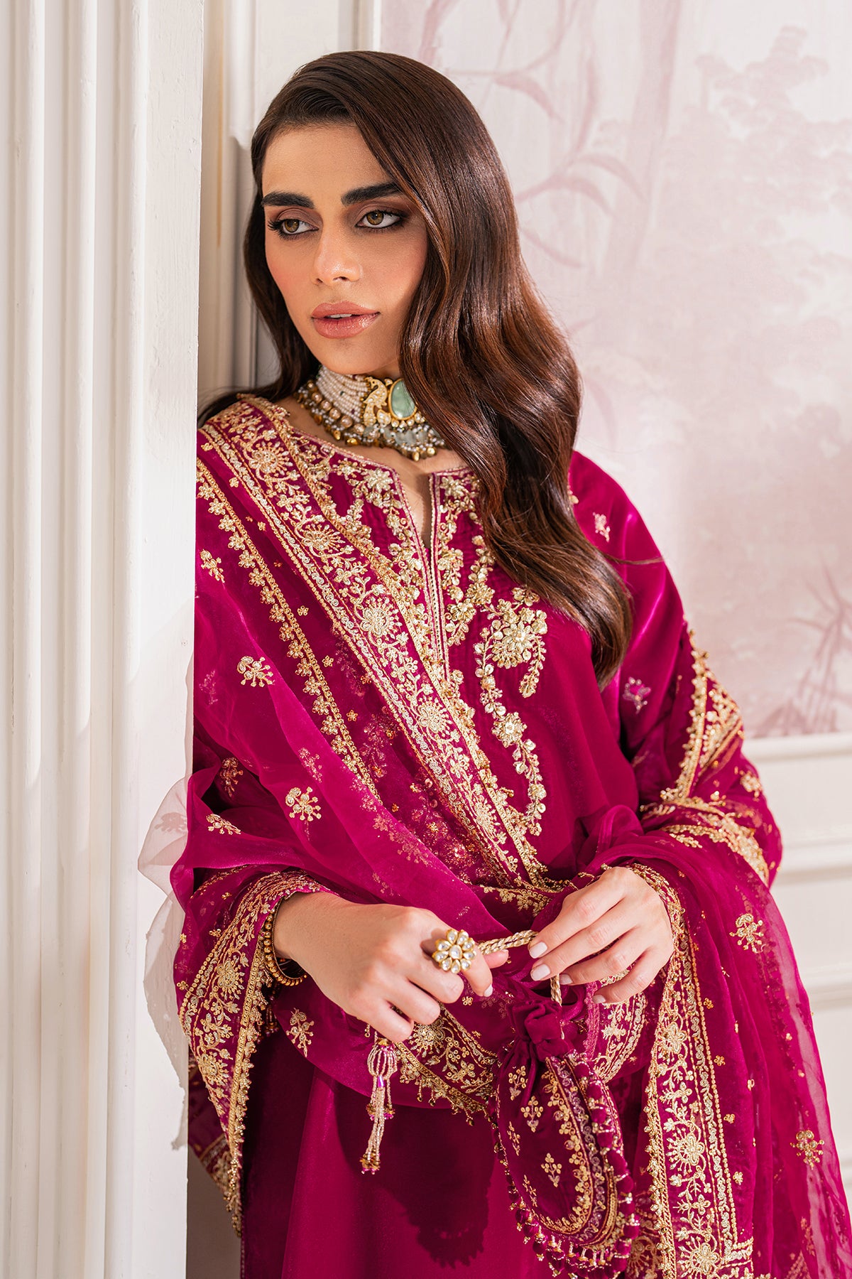 EMBROIDERED VELVET PR-1020