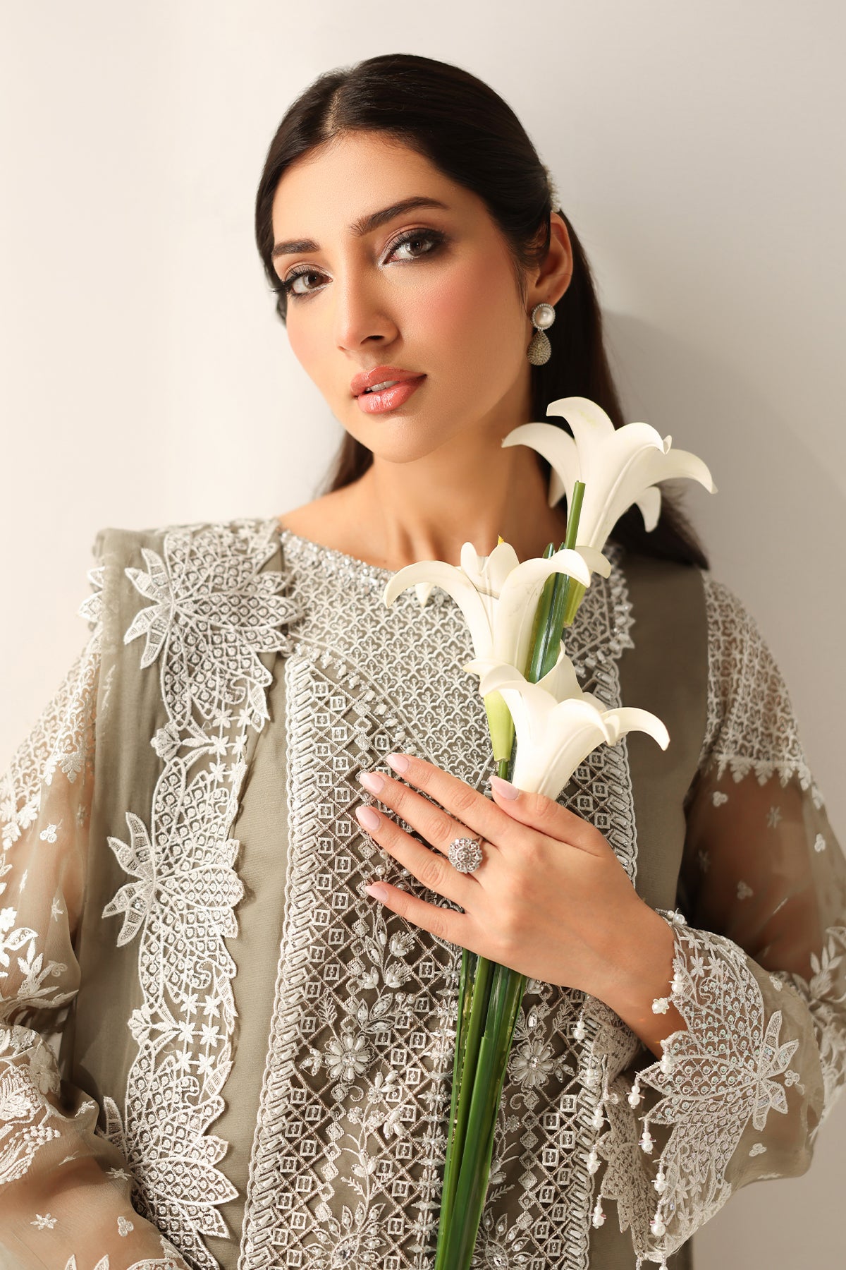 EMBROIDERED CHIFFON PR-1155