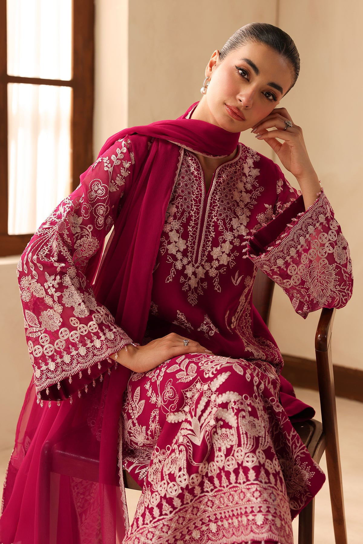 EMBROIDERED CHIFFON SF-4491
