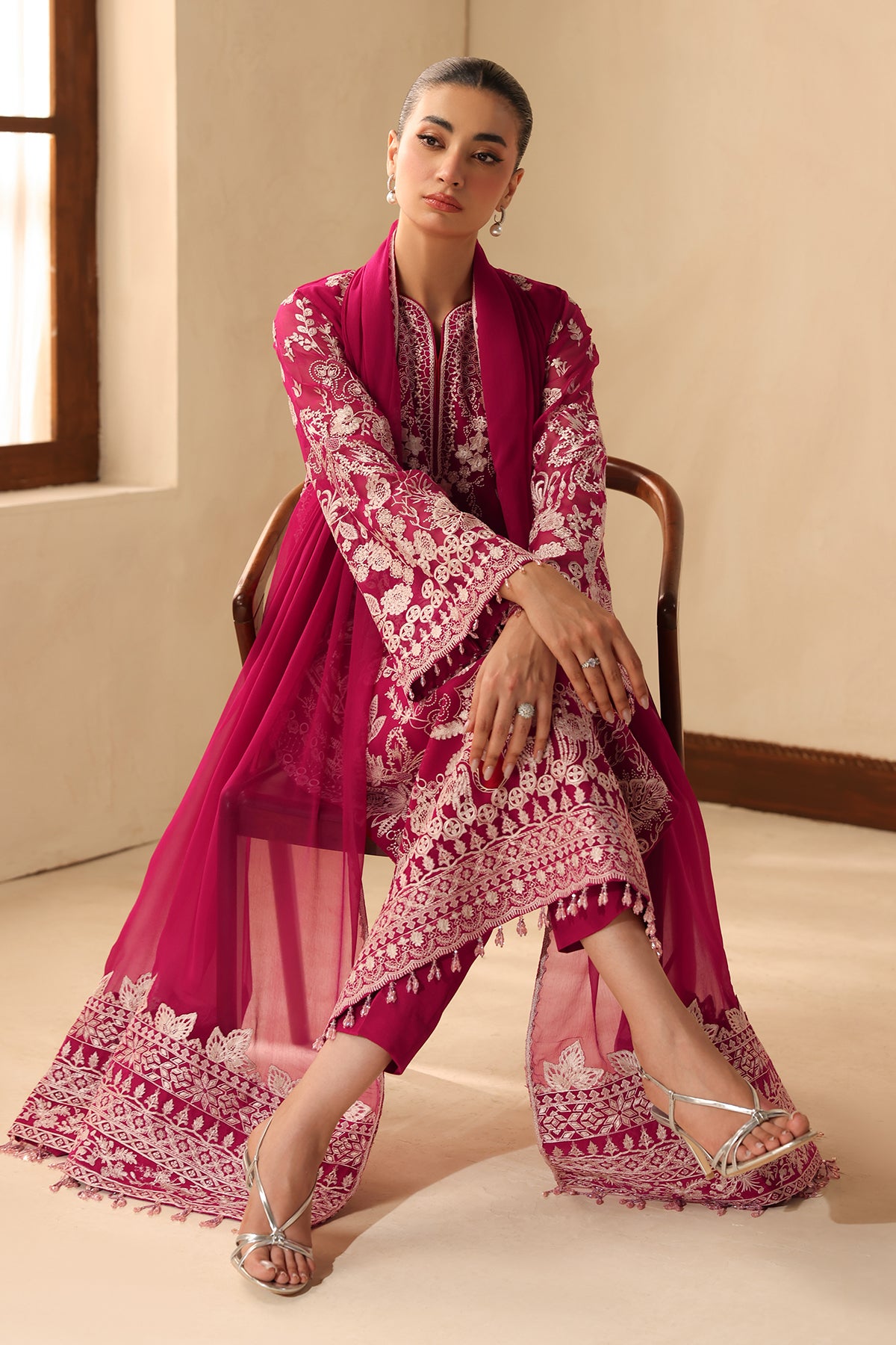 EMBROIDERED CHIFFON SF-4491