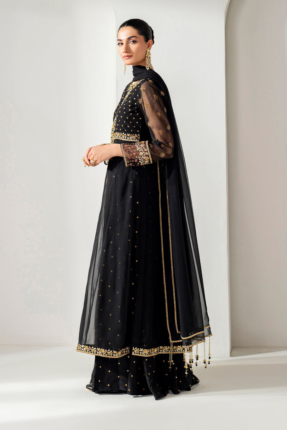 EMBROIDERED CHIFFON PR-1164