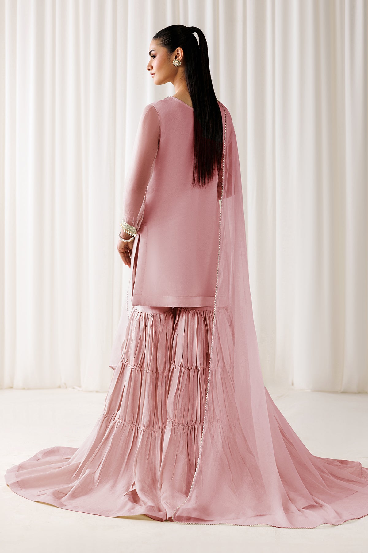 EMBROIDERED CHIFFON EN-1295