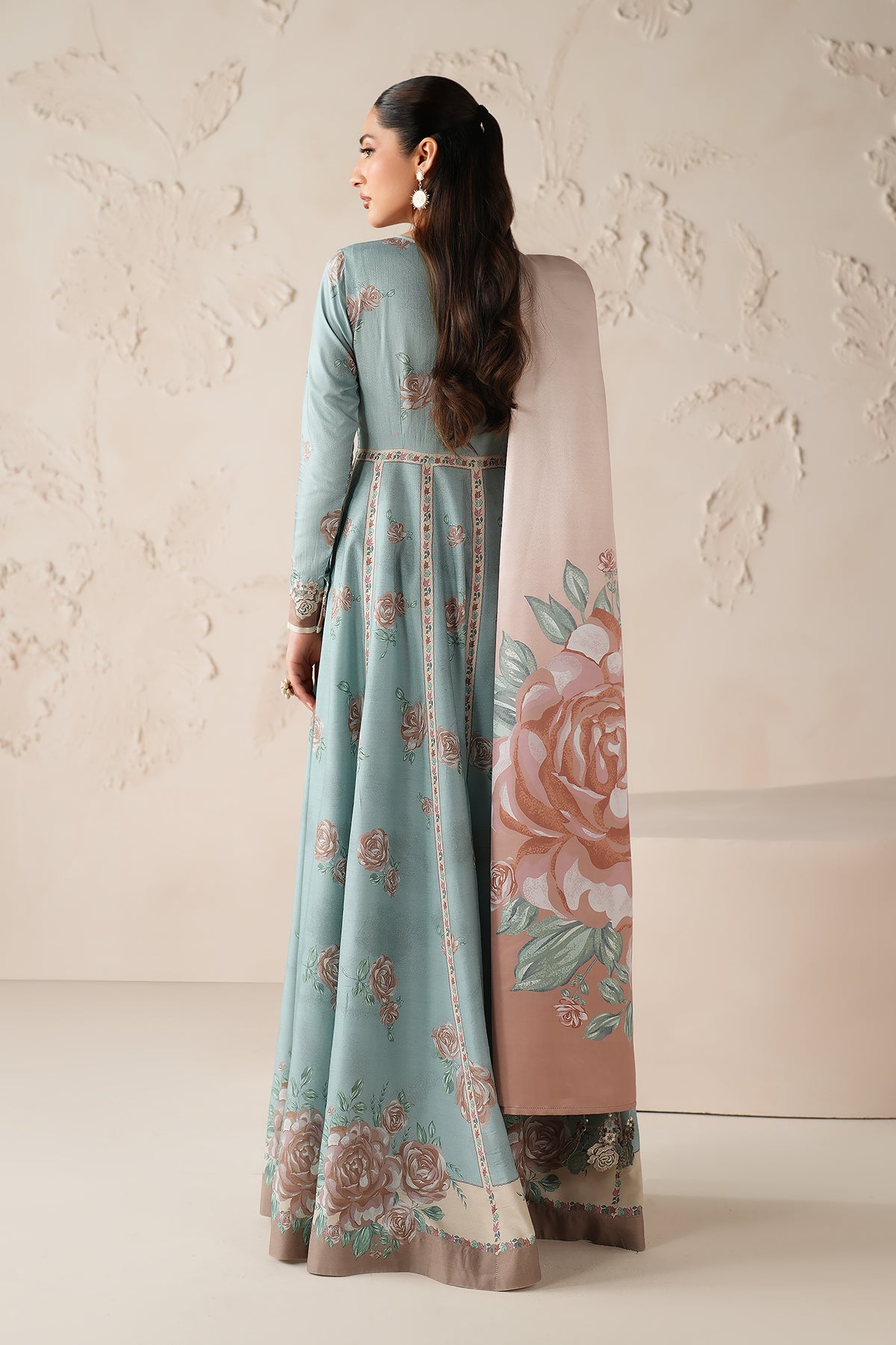 EMBROIDERED PRINTED VISCOSE PR-1200