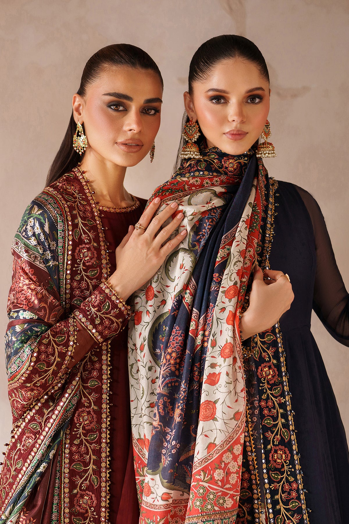 EMBROIDERED CHIFFON PR-1204